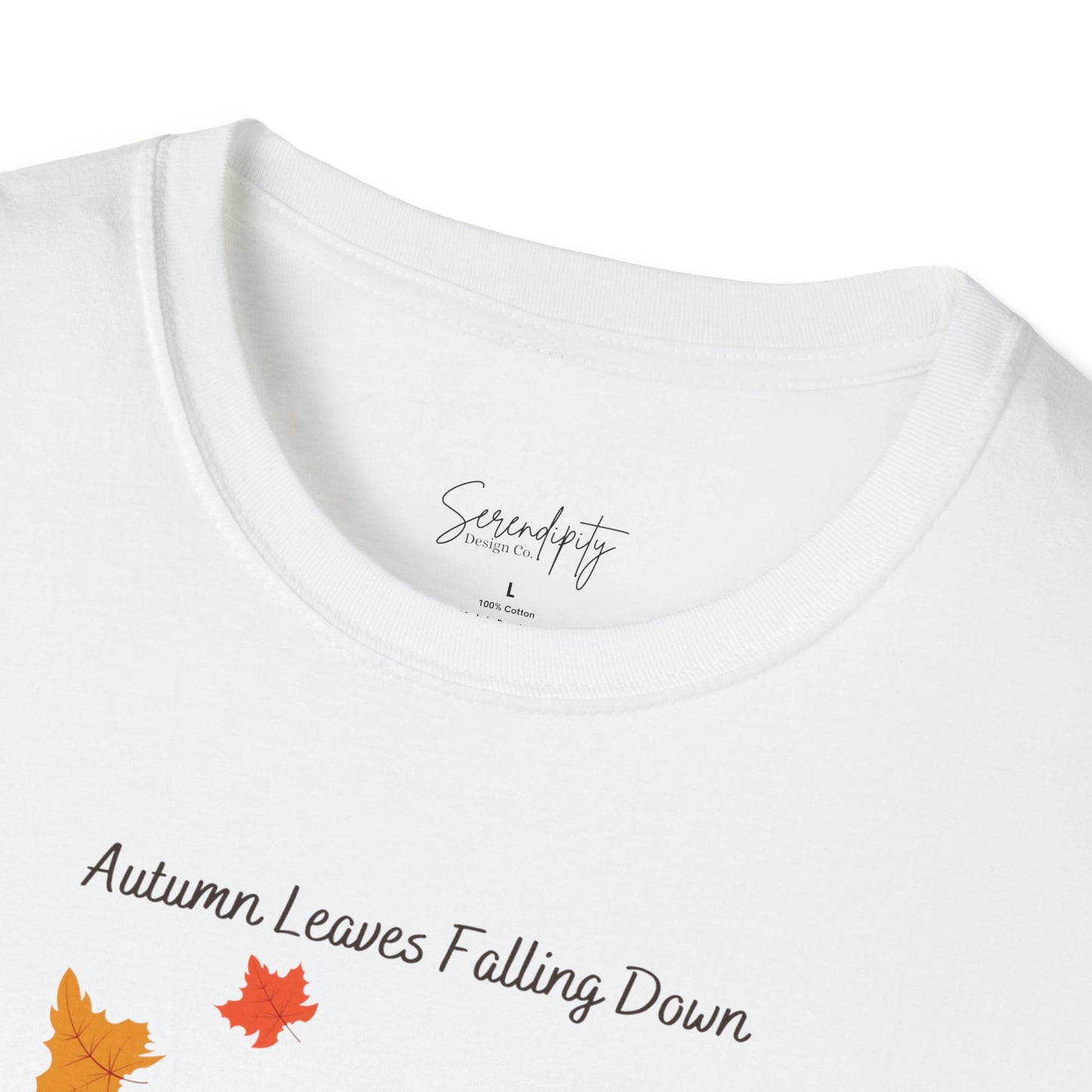 Autumn Leaves Falling Down Soft Style Tee