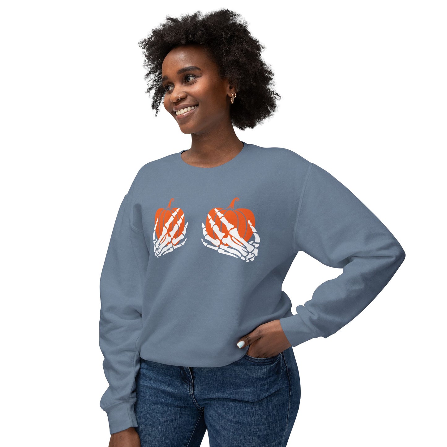 Pumpkin Grab Comfort Colors Sweatshirt