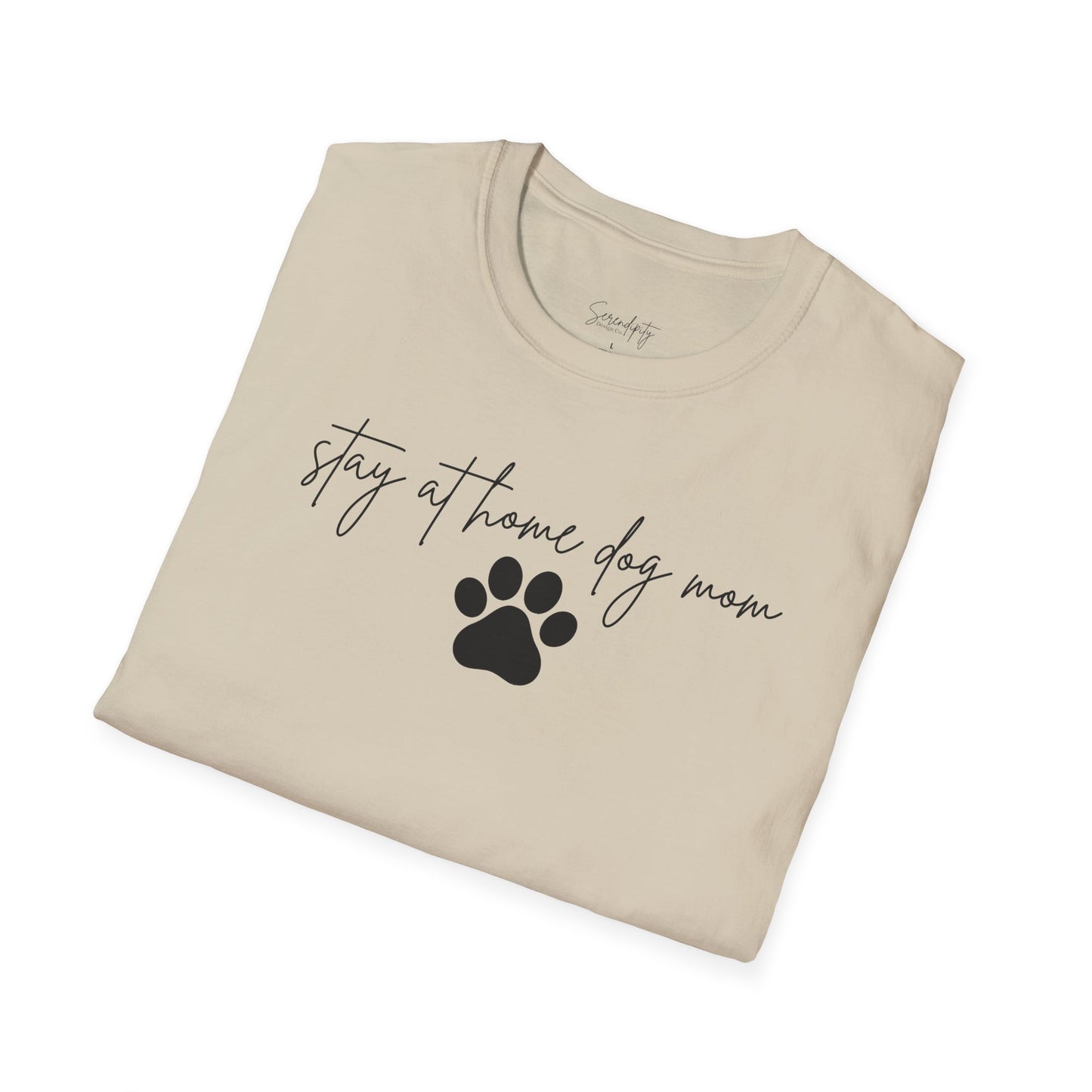 Stay At Home Dog Mom Soft Style Tee