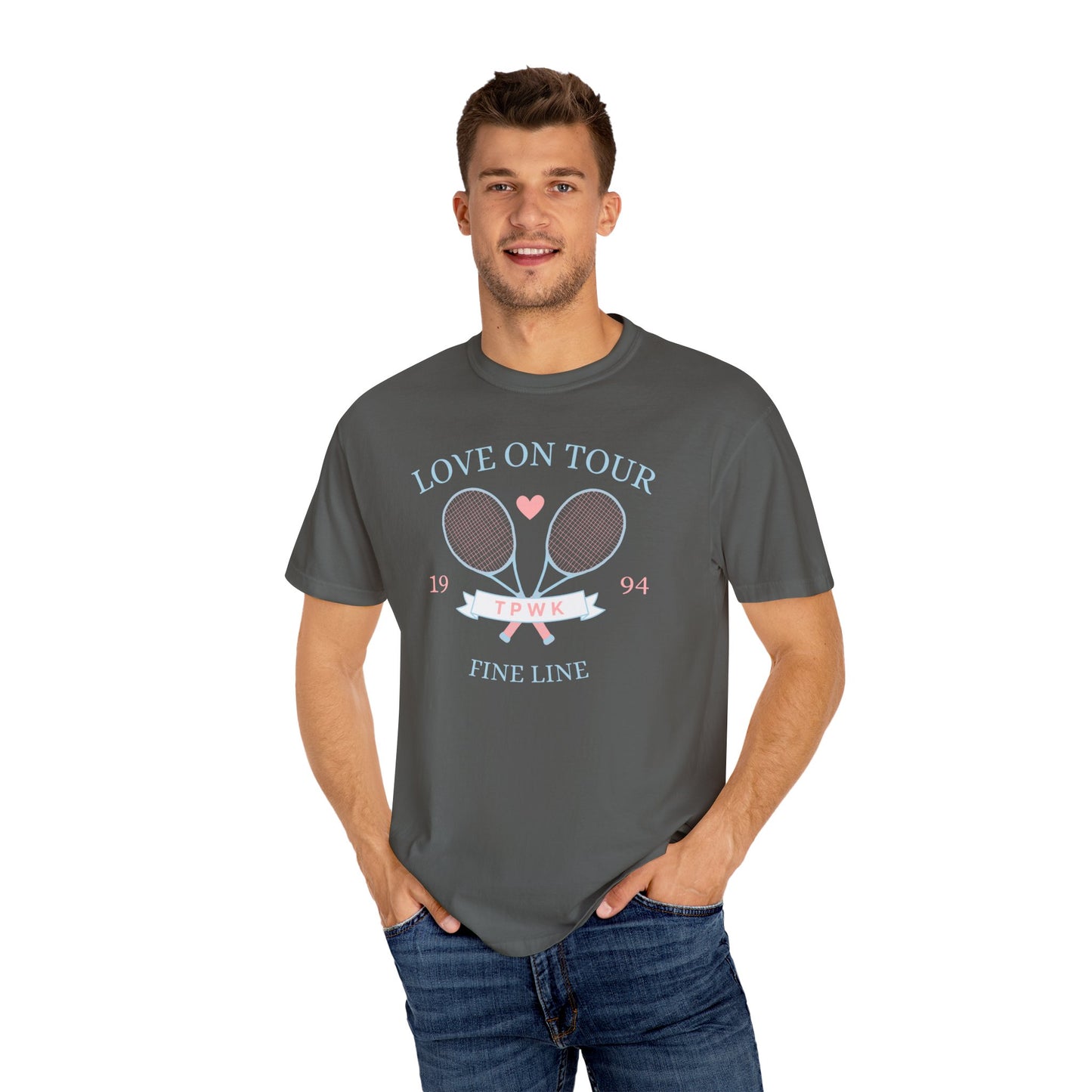 Love On Tour Tennis Club Comfort Colors Tee