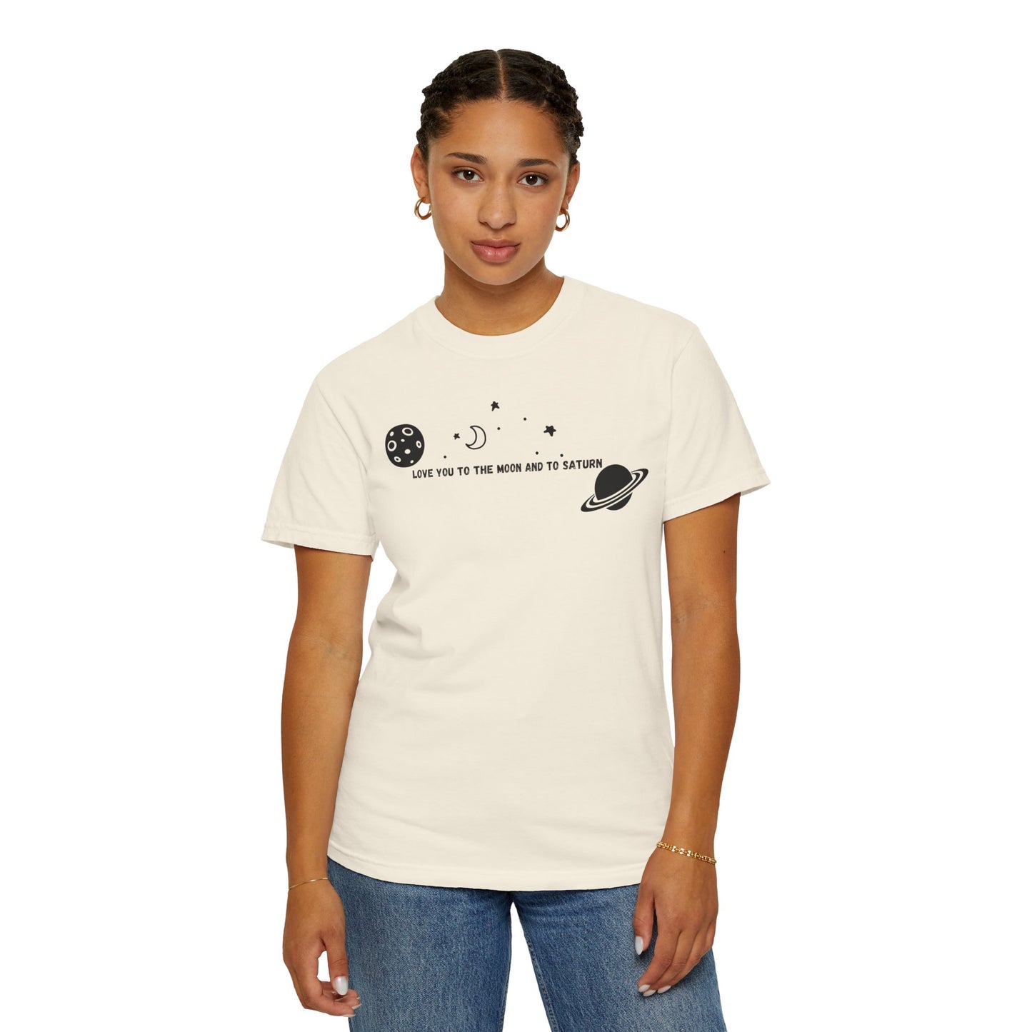Love You to the Moon and to Saturn Comfort Colors Tee
