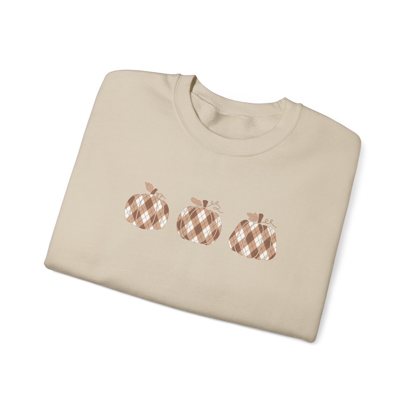 Plaid Pumpkins Unisex Crewneck