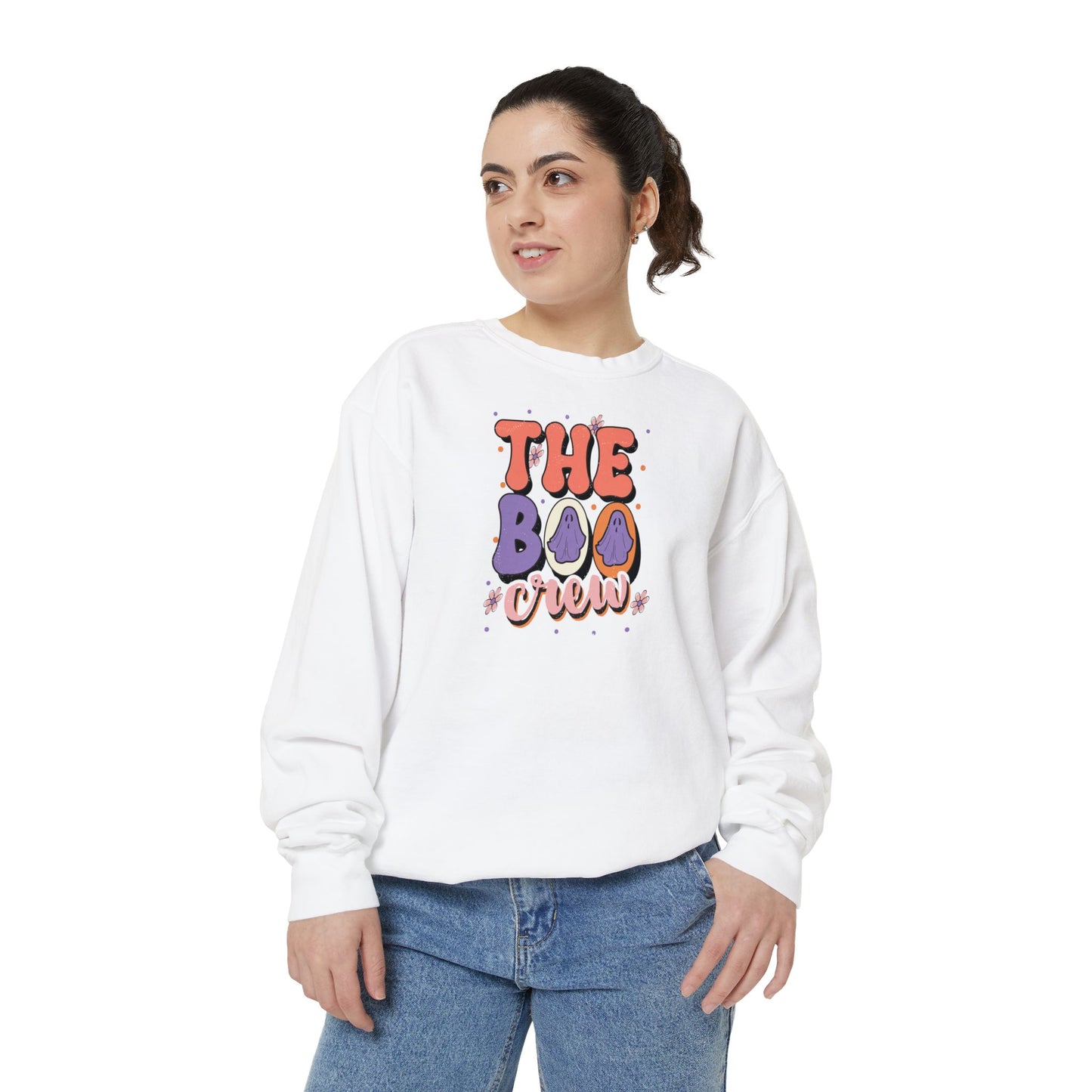 The Boo Crew Girly Comfort Colors Sweatshirt