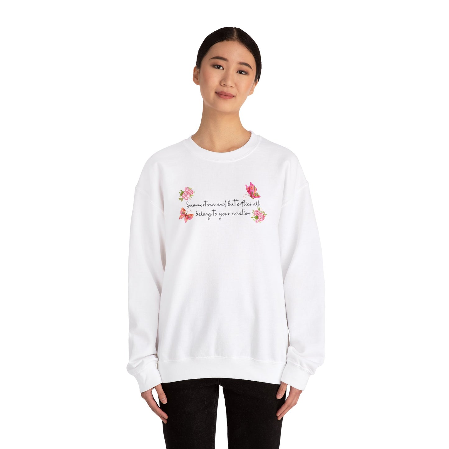 Summertime & Butterflies Unisex Crewneck