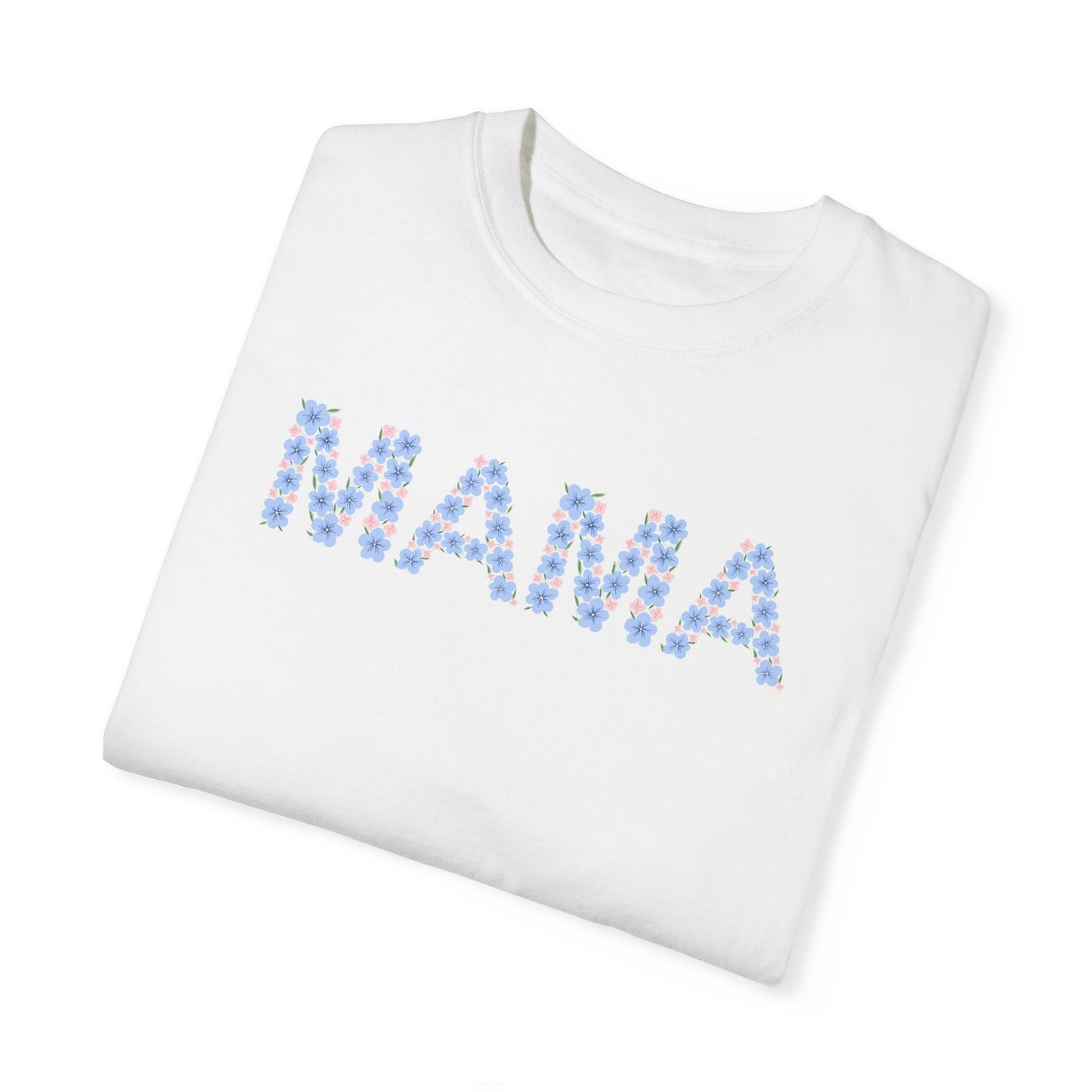 MAMA Floral Comfort Colors Tee