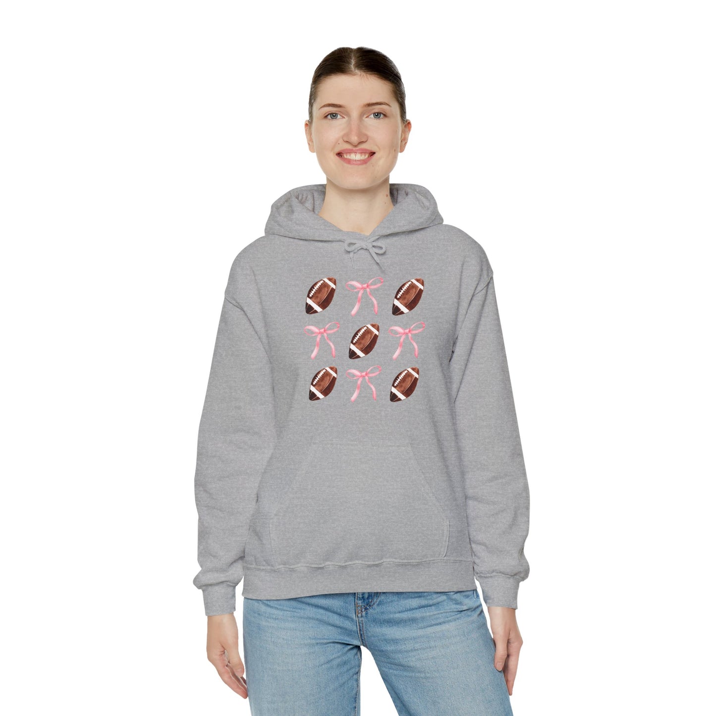 Football Bows Unisex Hoodie