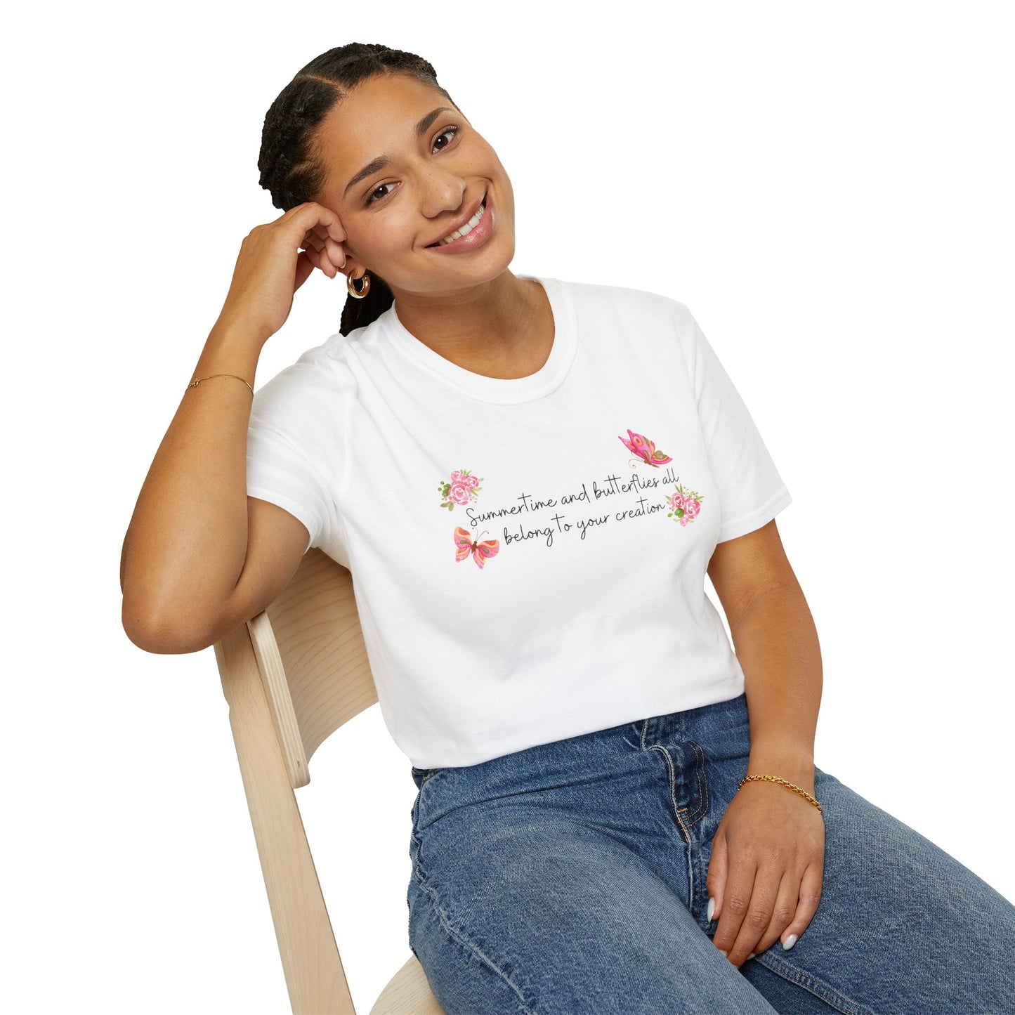 Summertime & Butterflies Soft Style Tee