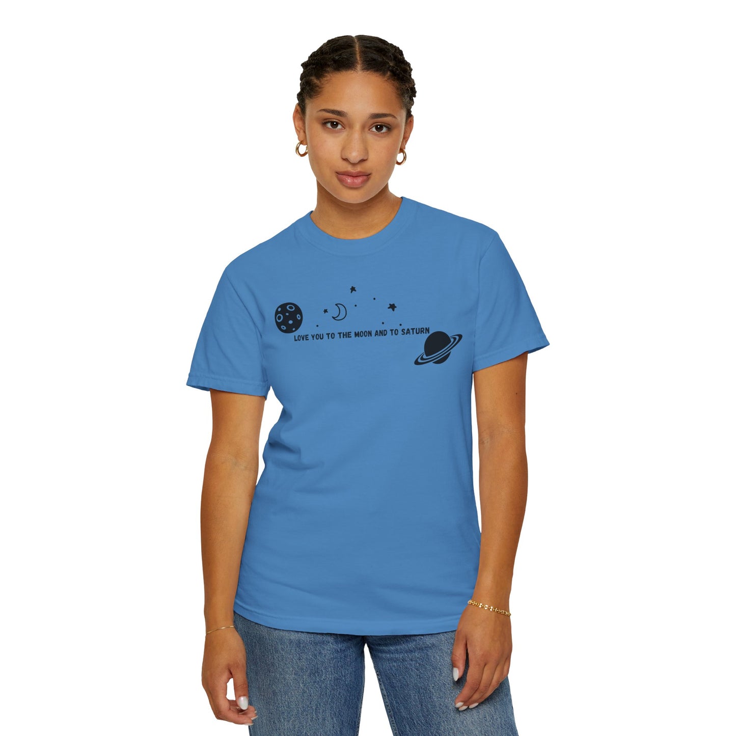 Love You to the Moon and to Saturn Comfort Colors Tee
