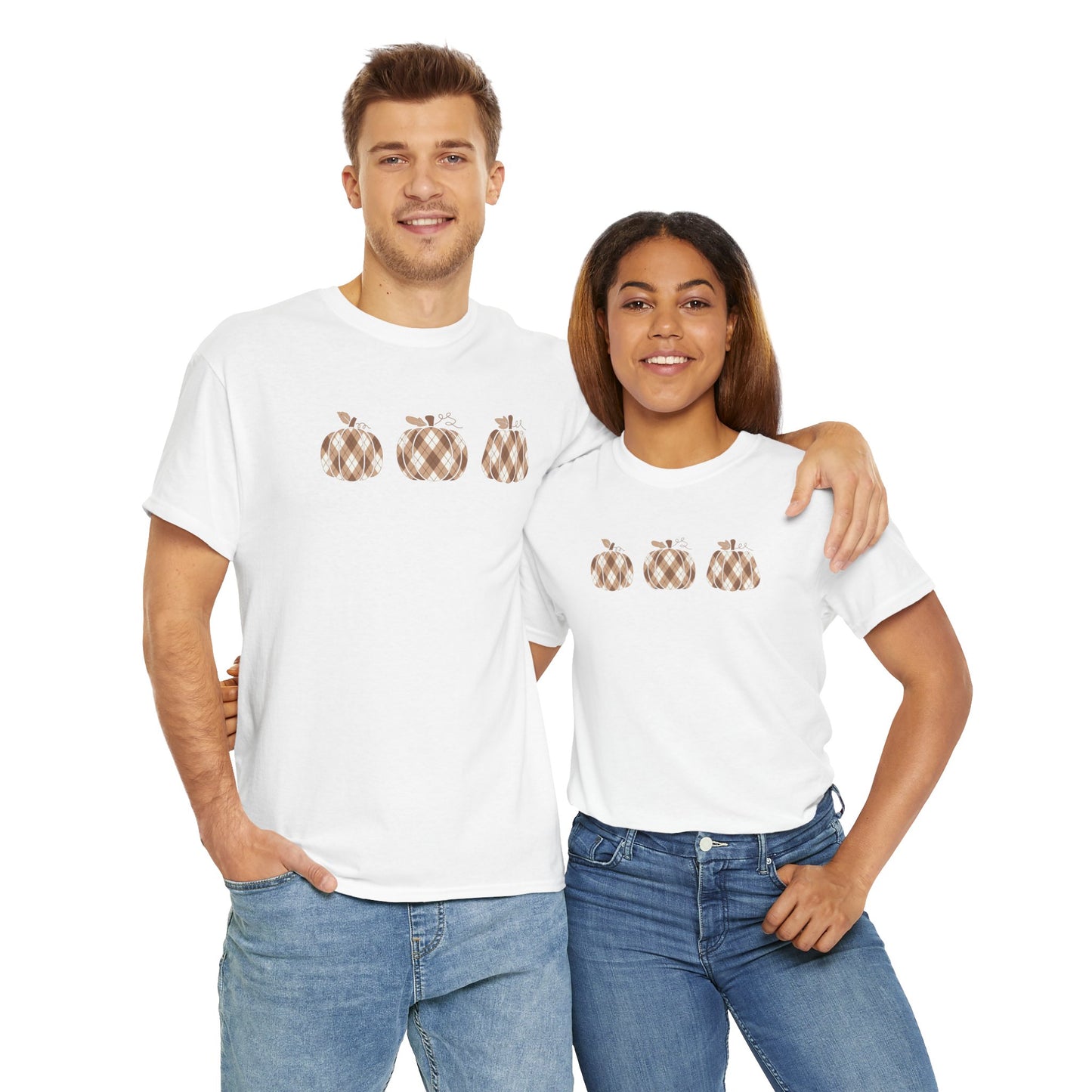 Plaid Pumpkins Unisex Tee