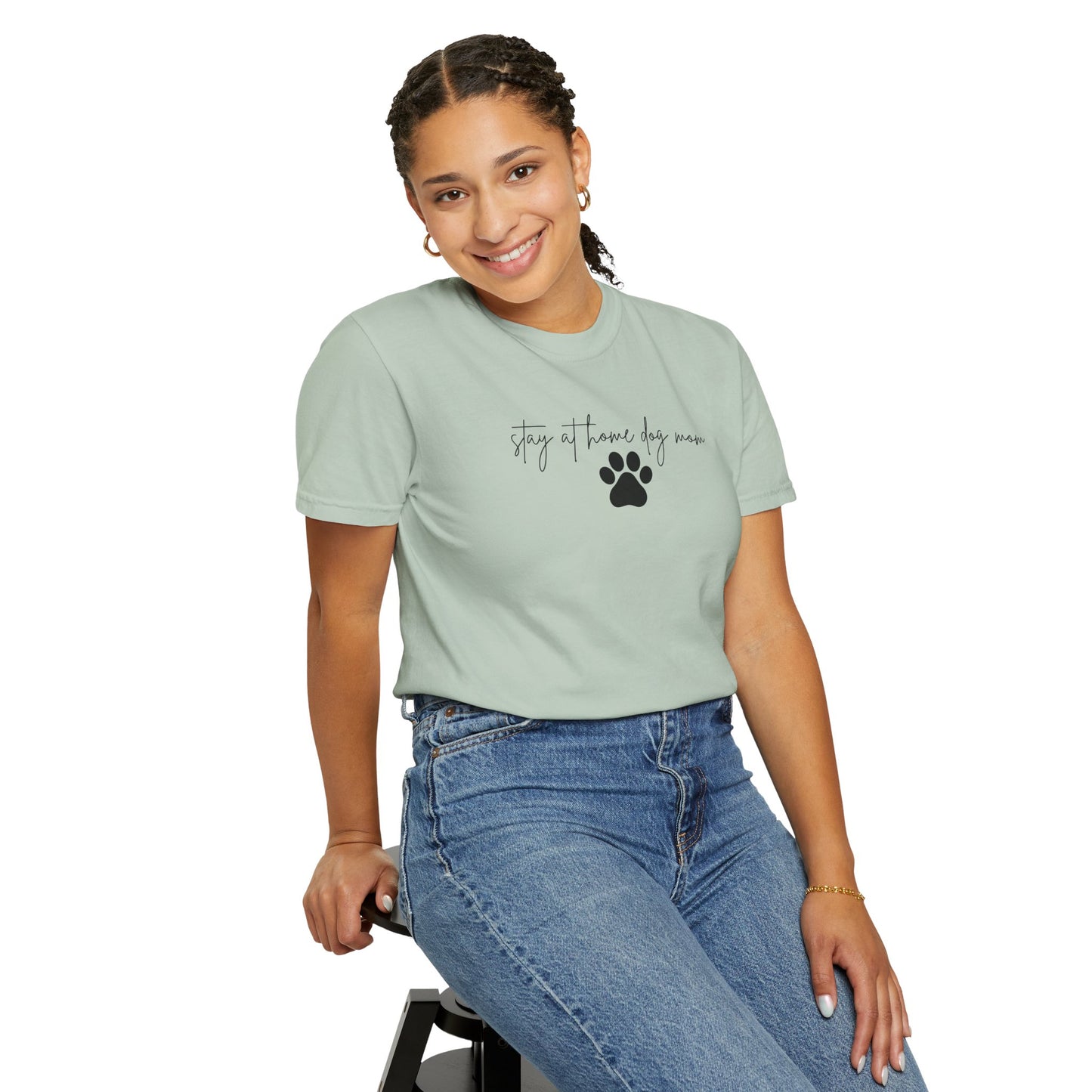 Stay at Home Dog Mom Comfort Colors Tee