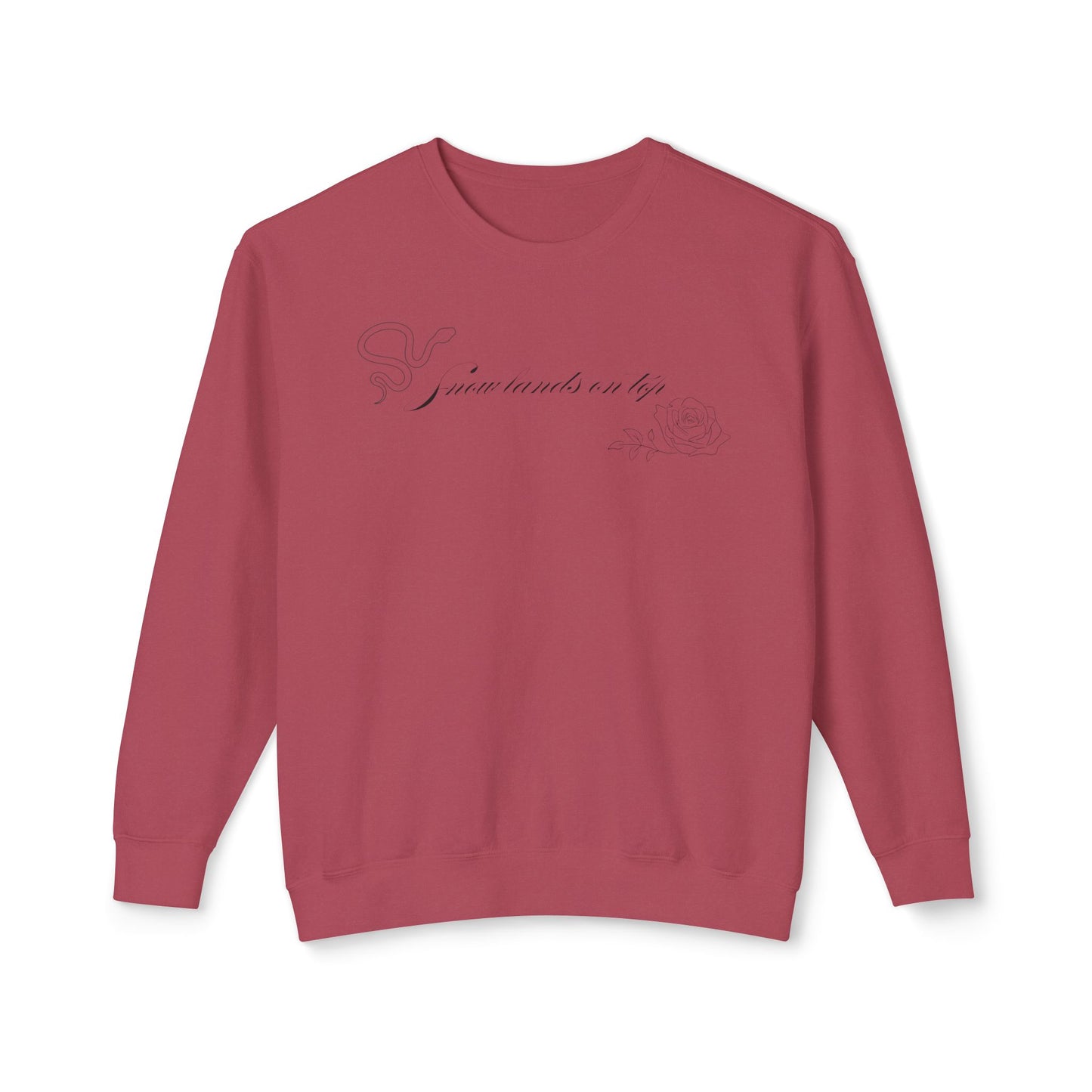 Snow Lands On Top Comfort Colors Sweatshirt