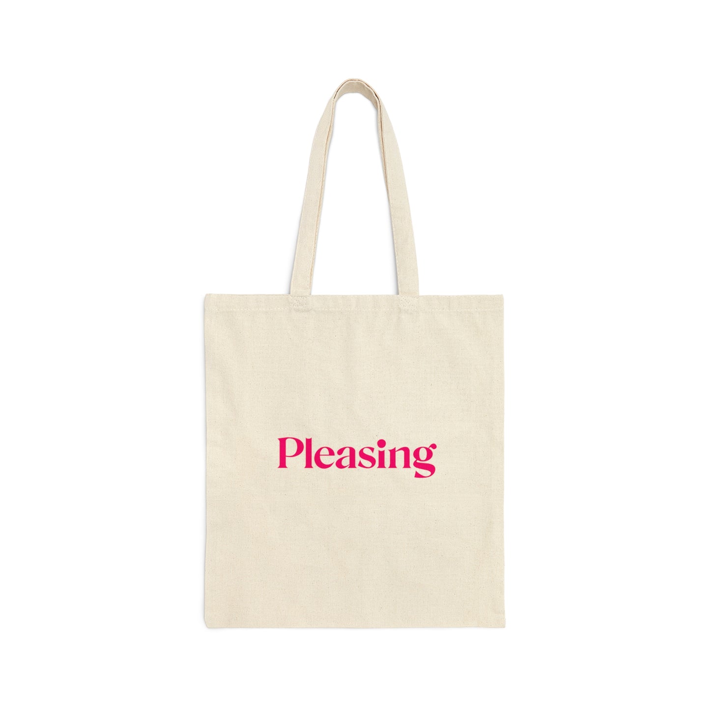 Pleasing Dark Pink Cotton Tote Bag