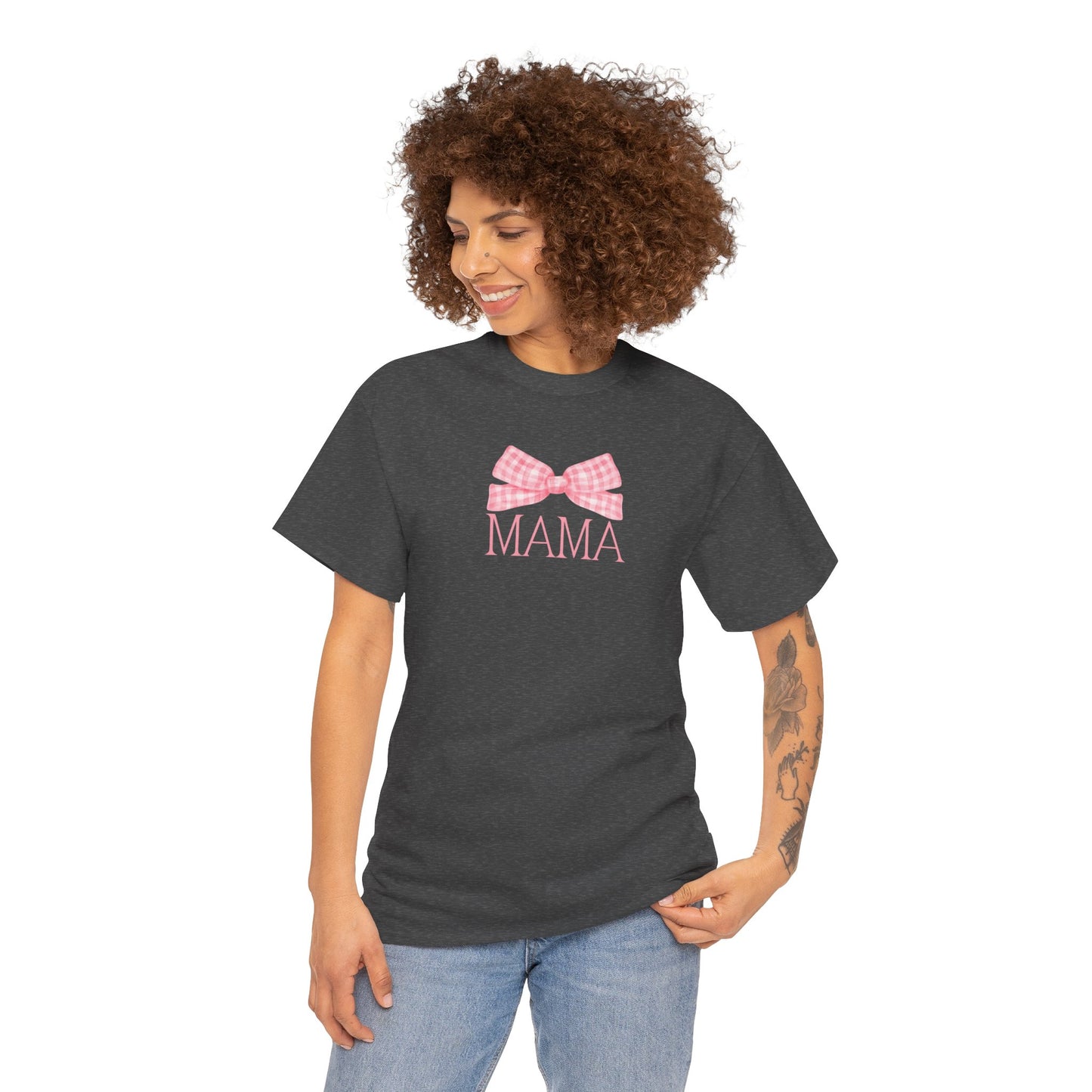 Mama Pink Bow Unisex Tee