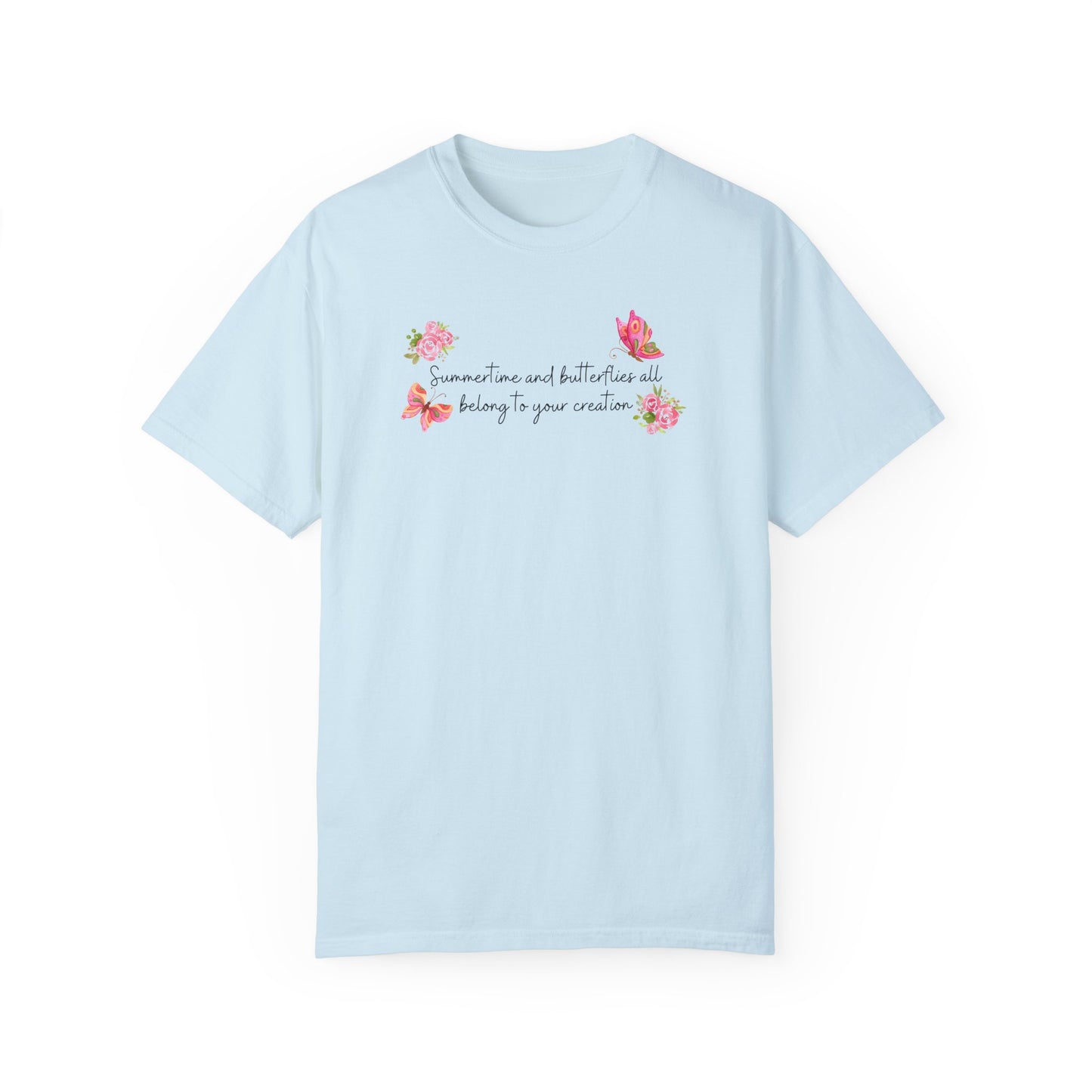 Summertime & Butterflies Comfort Colors Tee