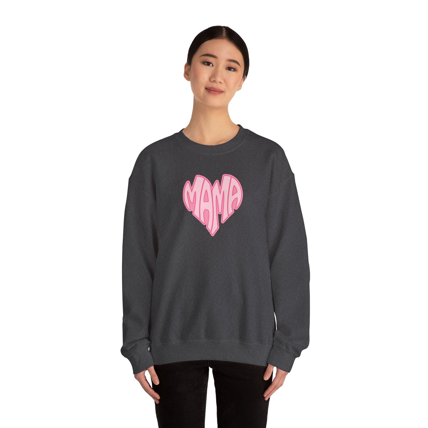 Mama Heart Crewneck Sweatshirt