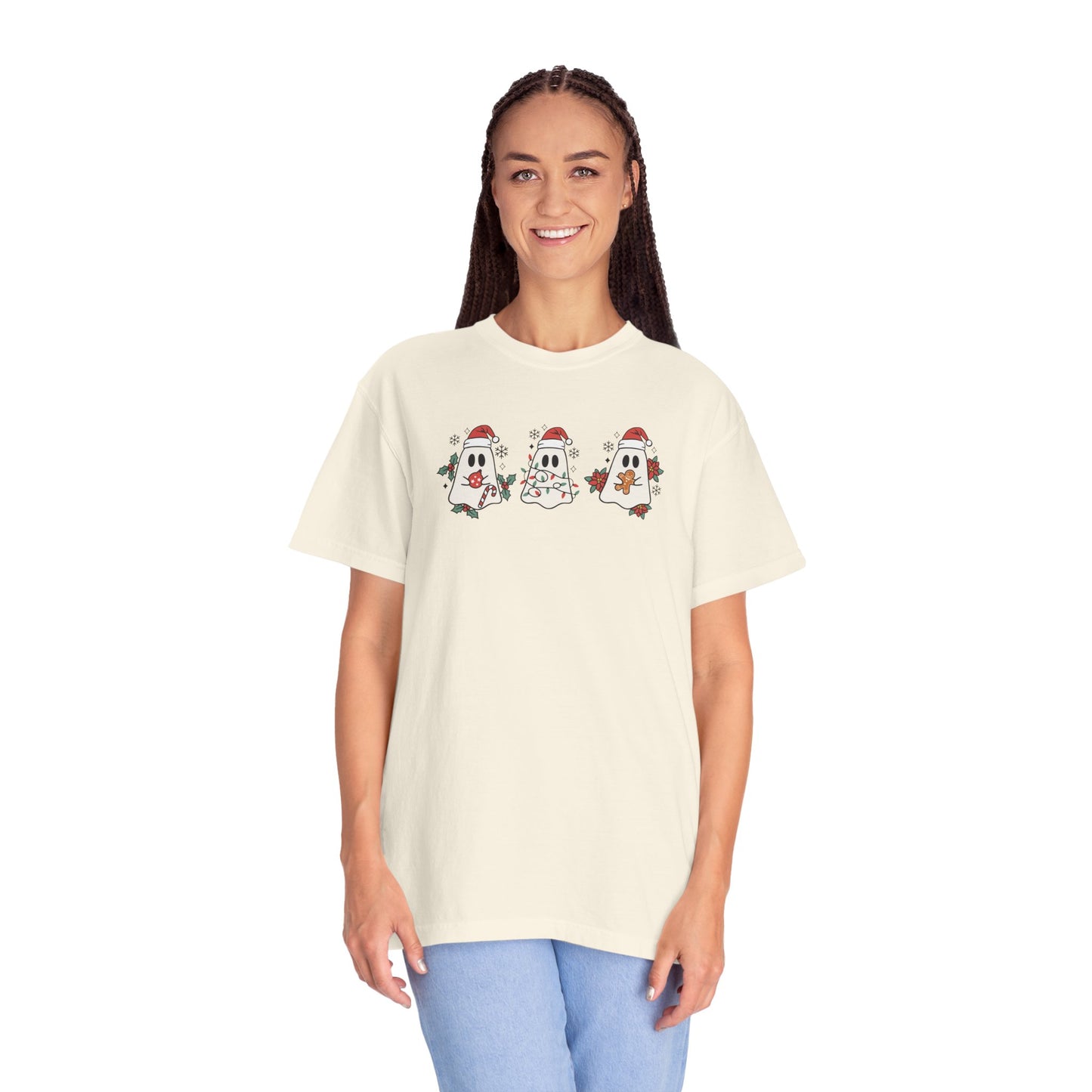 Christmas Ghosties Comfort Colors Tee