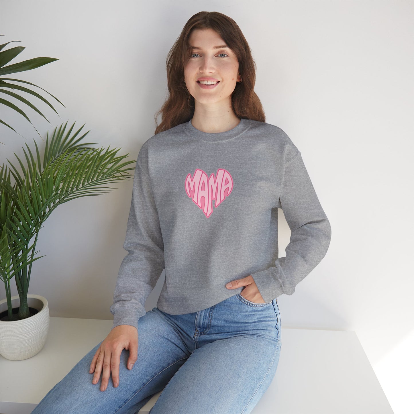 Mama Heart Unisex Crewneck