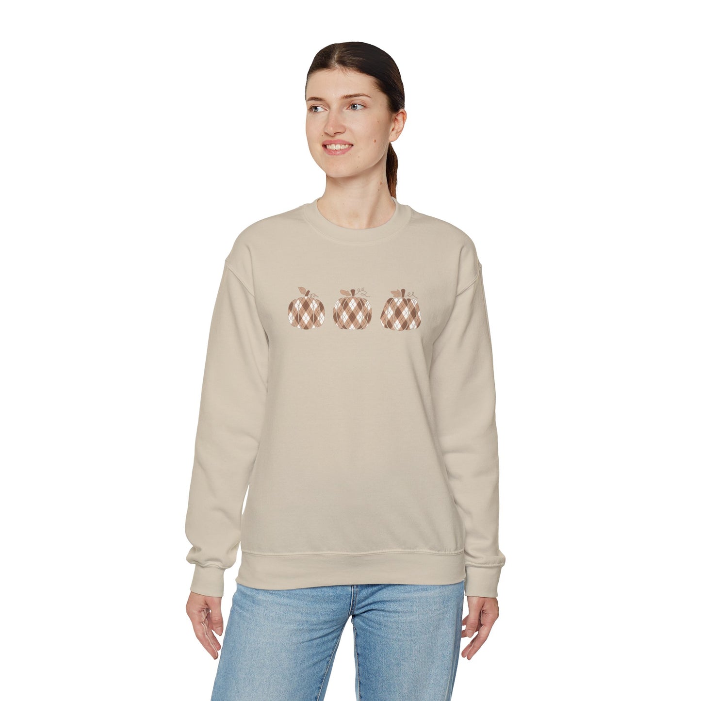 Plaid Pumpkins Unisex Crewneck