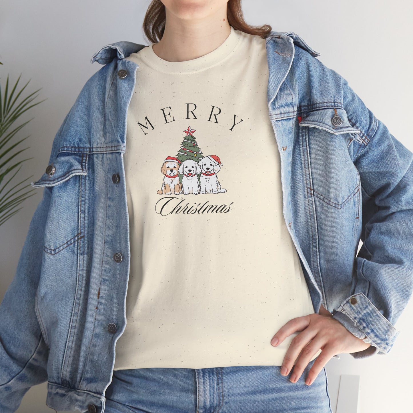 Merry Christmas Puppies Unisex Tee