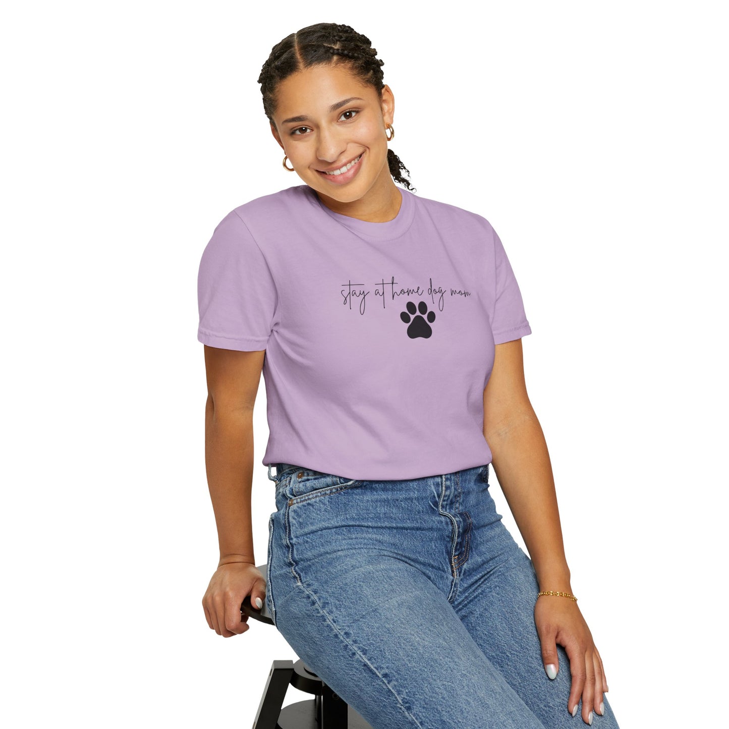 Stay at Home Dog Mom Comfort Colors Tee