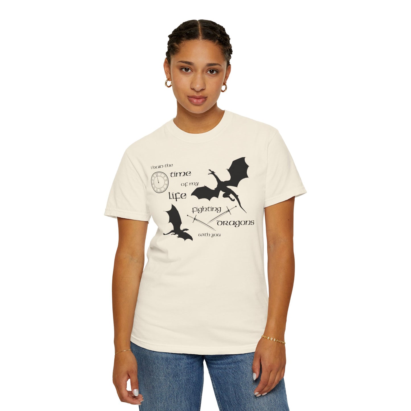 Fighting Dragons With You Comfort Colors Tee