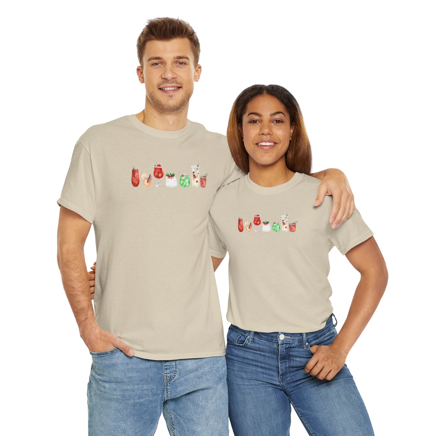 Christmas Cocktails Unisex Tee