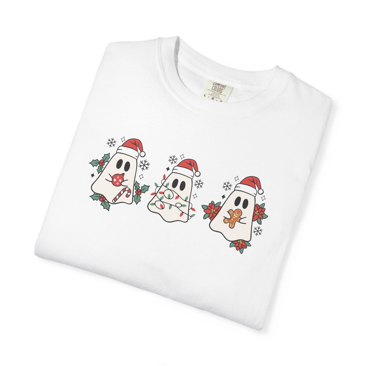 Christmas Ghosties Comfort Colors Tee
