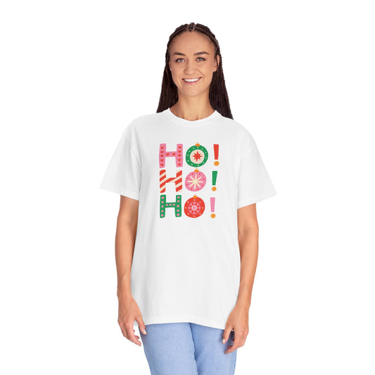 Ho Ho Ho Ornaments Comfort Colors Tee