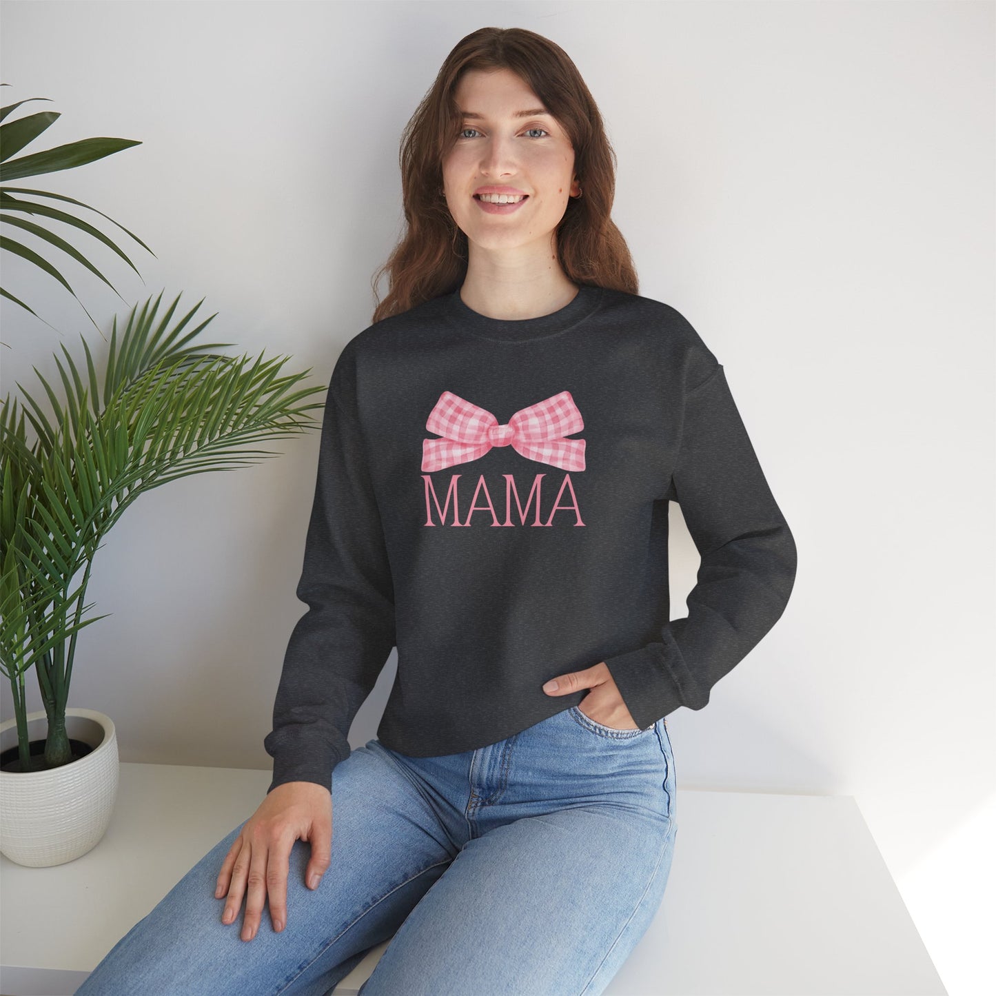 Pink Mama Bow Crewneck Sweatshirt