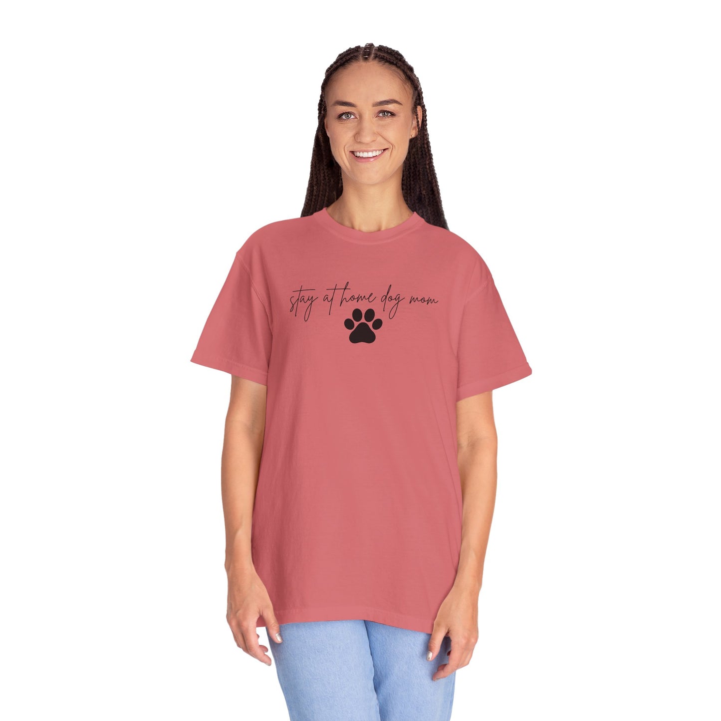 Stay at Home Dog Mom Comfort Colors Tee