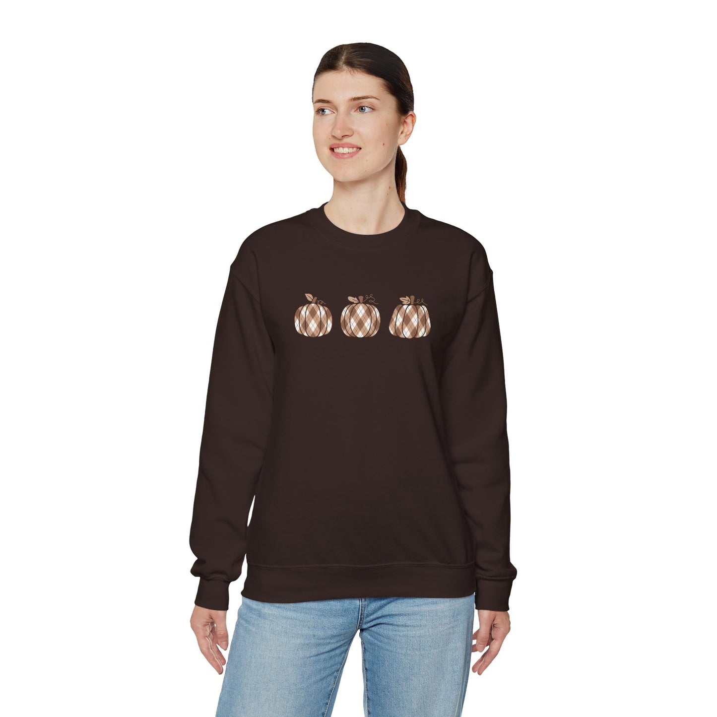 Plaid Pumpkins Unisex Crewneck