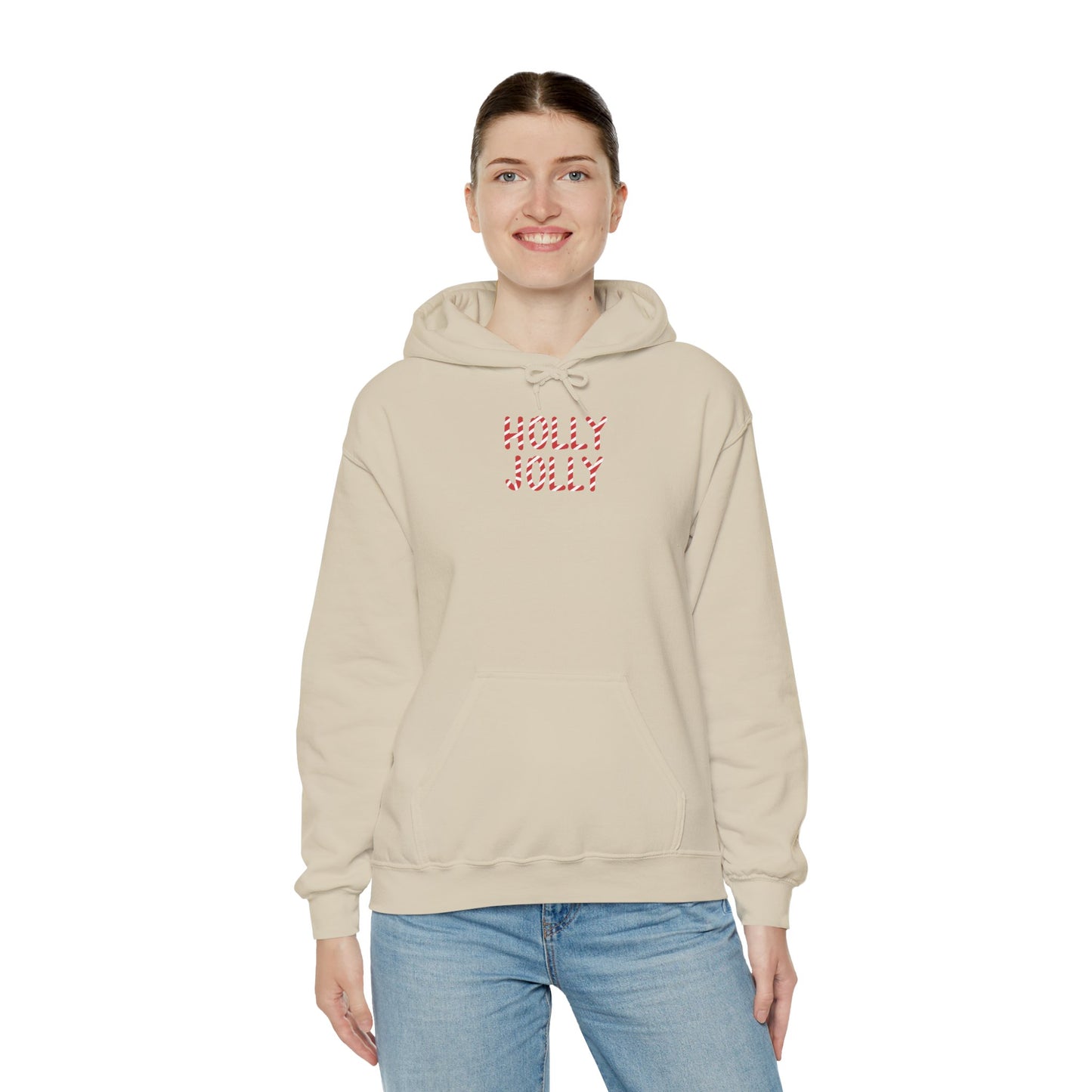 Holly Jolly Candy Cane Unisex Hoodie