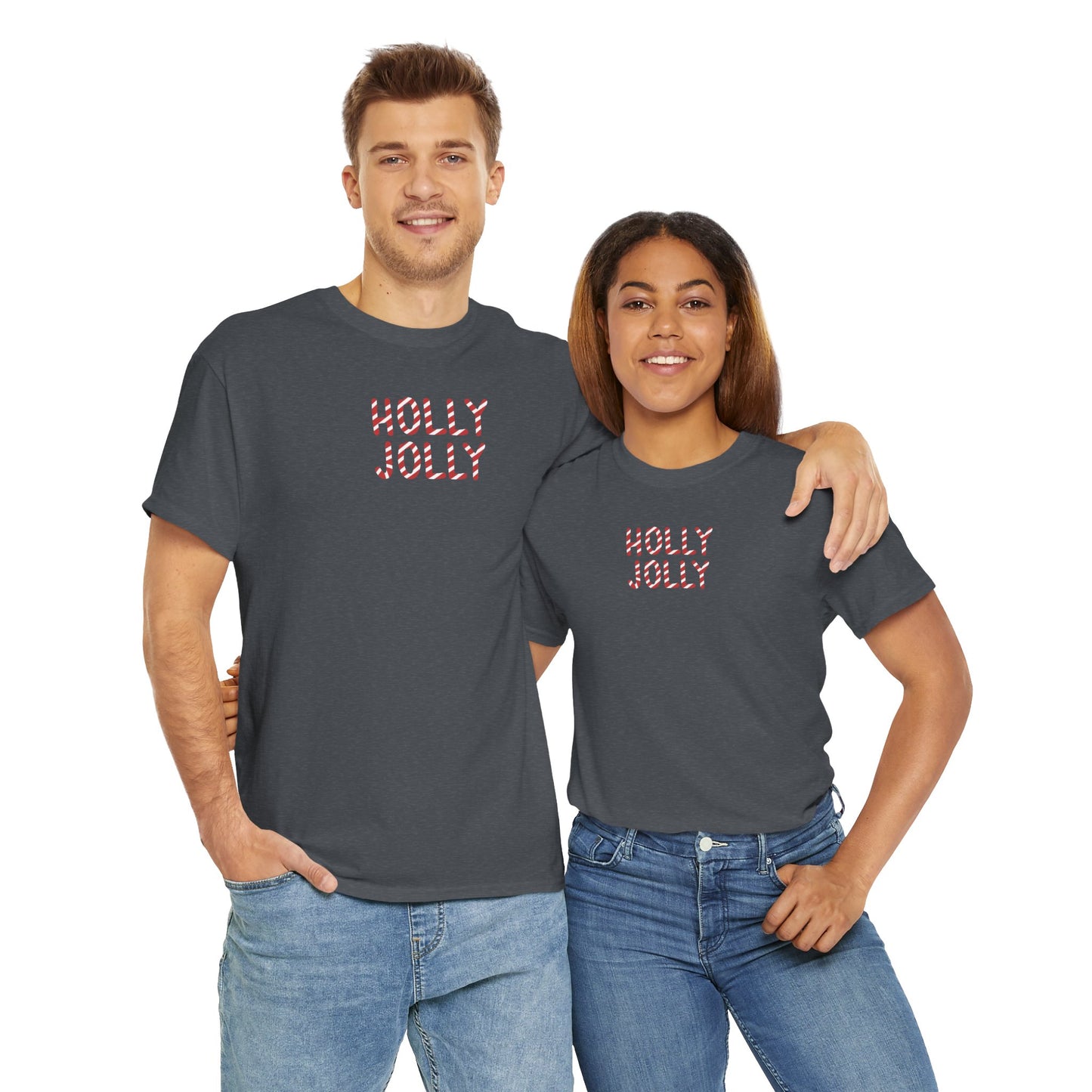 Holly Jolly Candy Cane Unisex Tee