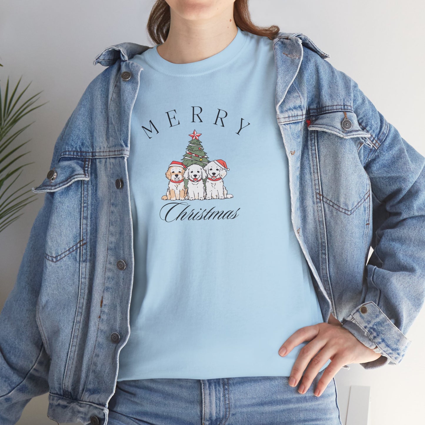 Merry Christmas Puppies Unisex Tee