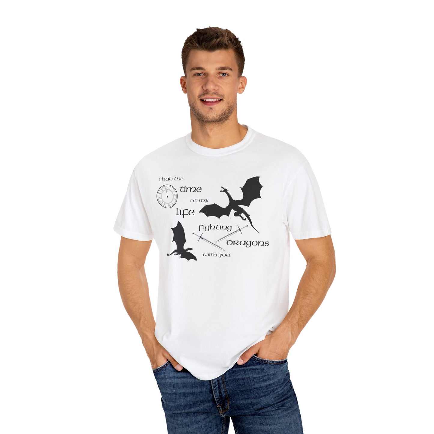 Fighting Dragons With You Comfort Colors Tee