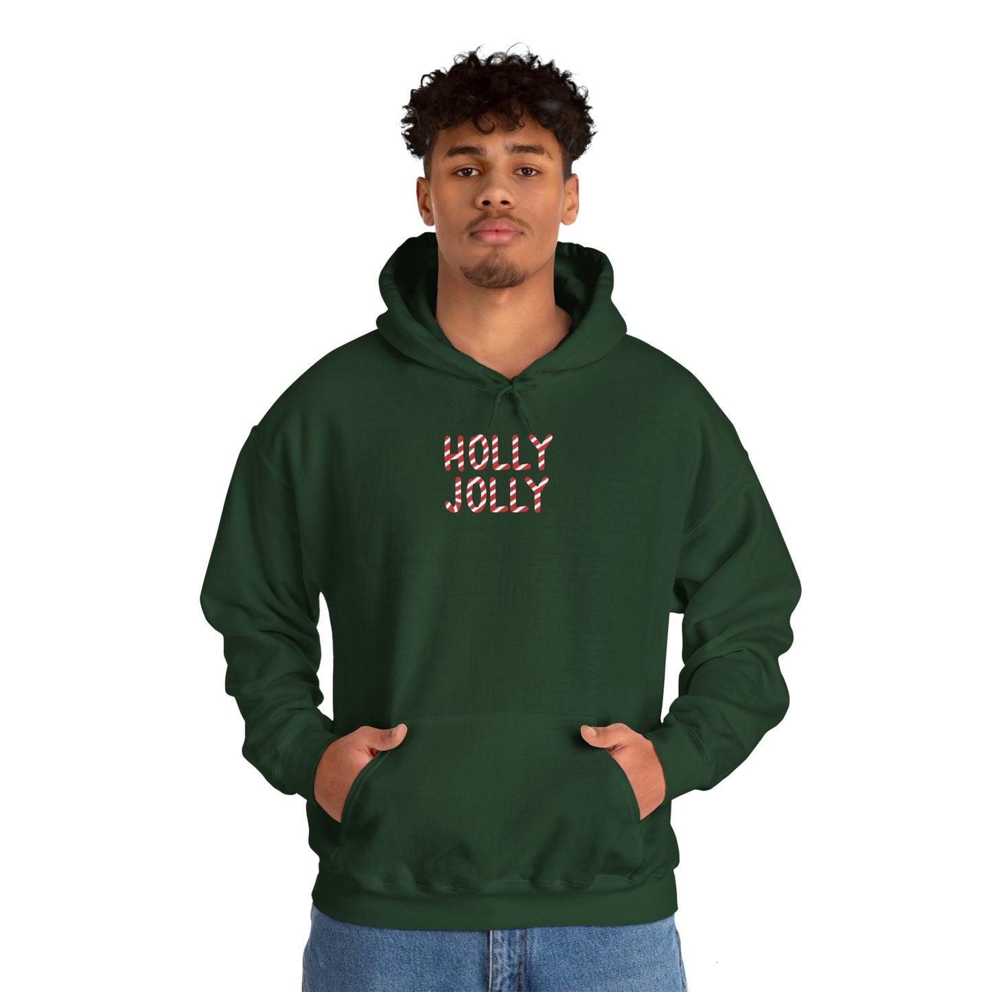 Holly Jolly Candy Cane Unisex Hoodie