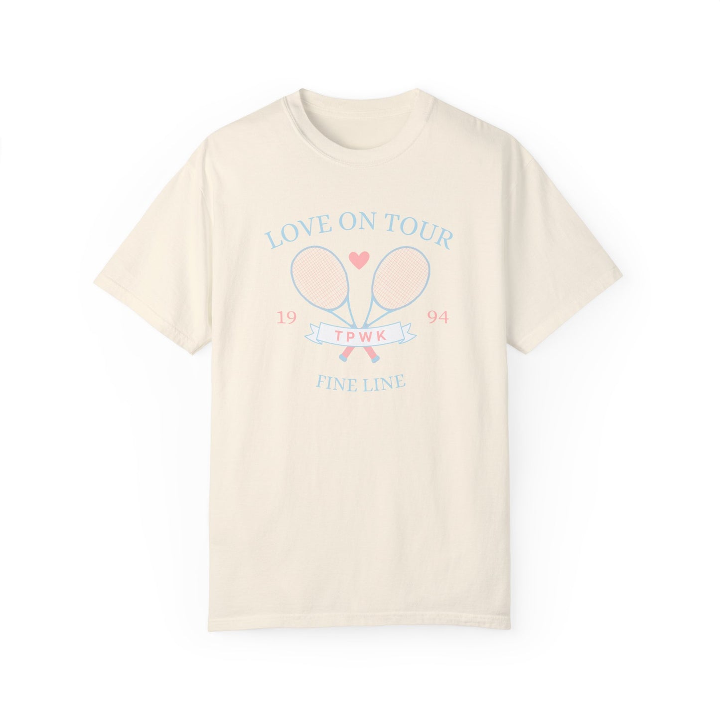 Love On Tour Tennis Club Comfort Colors Tee