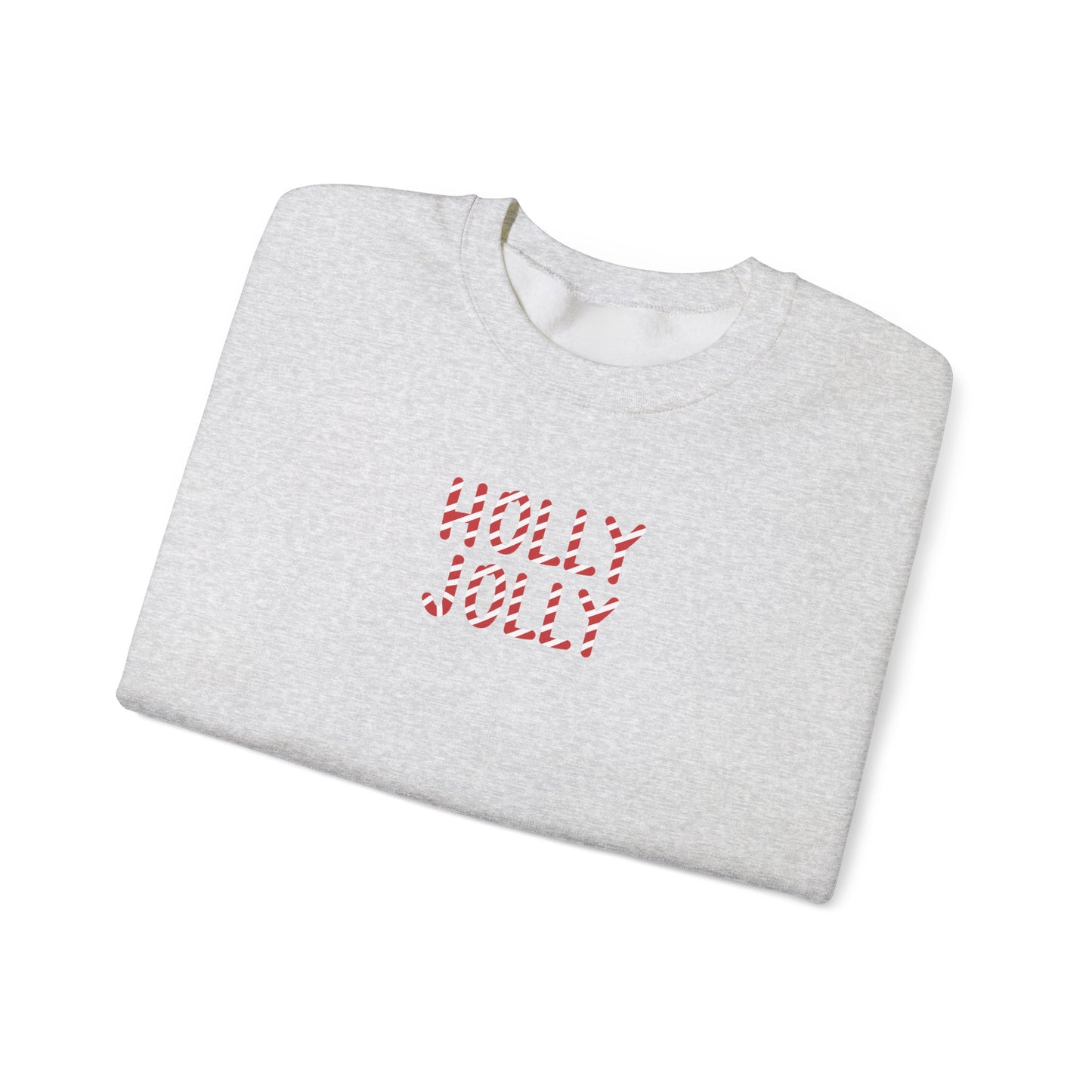 Holly Jolly Candy Cane Unisex Crewneck