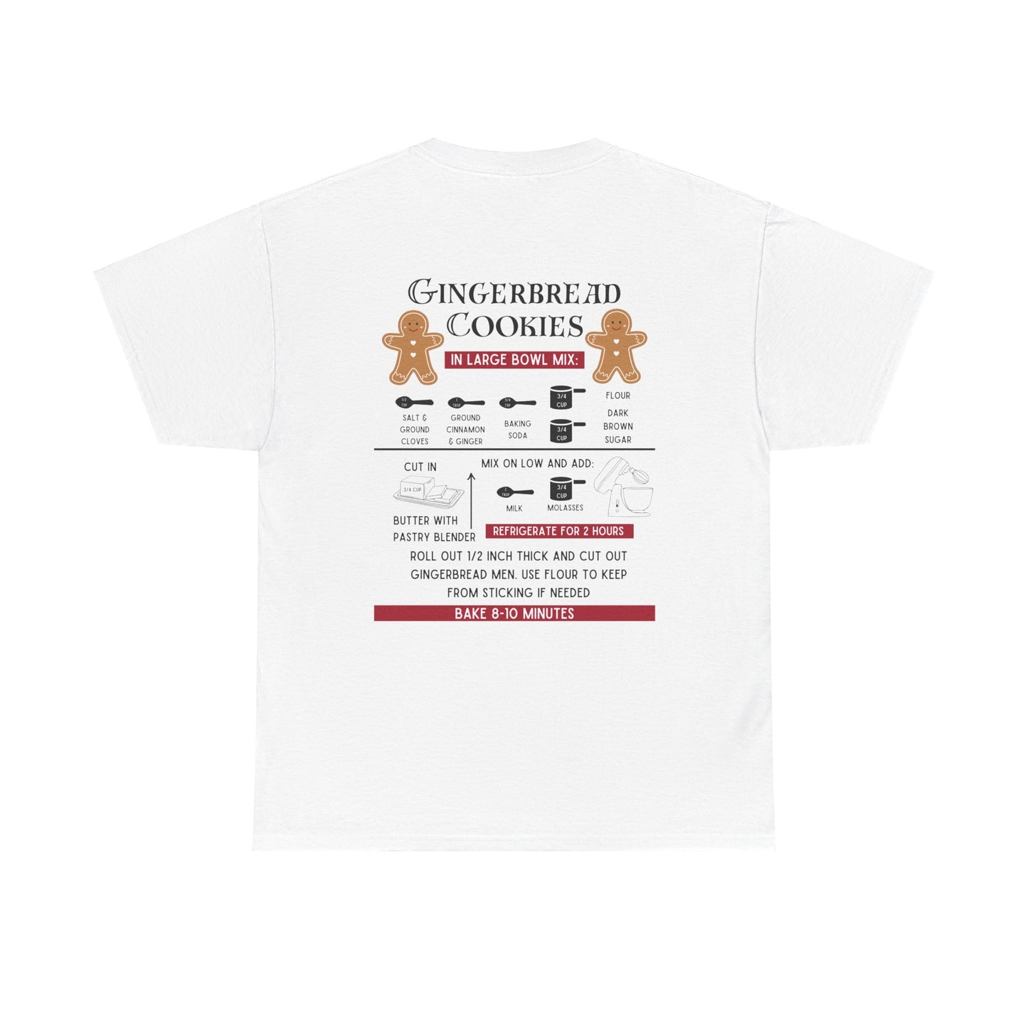 Gingerbread Cookie Recipe Unisex Tee