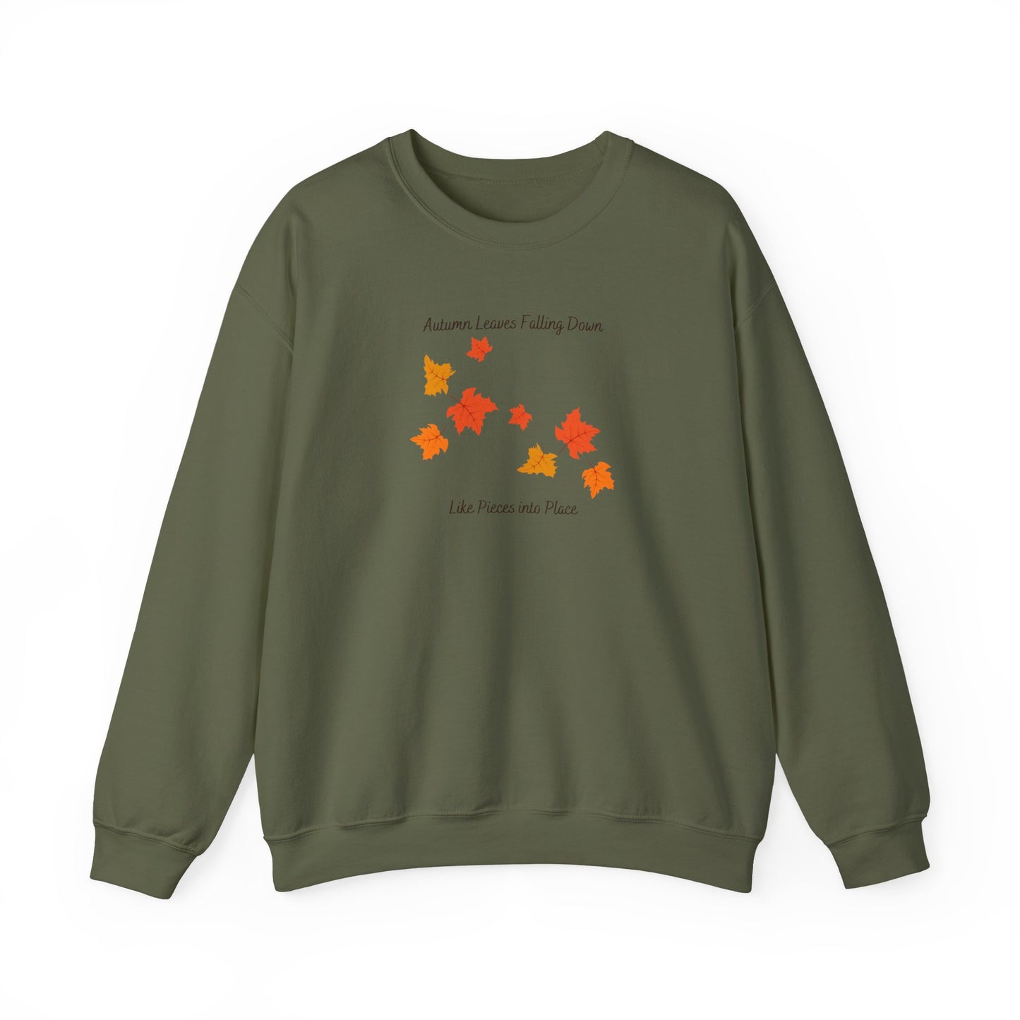 Autumn Leaves Falling Down Crewneck Sweatshirt