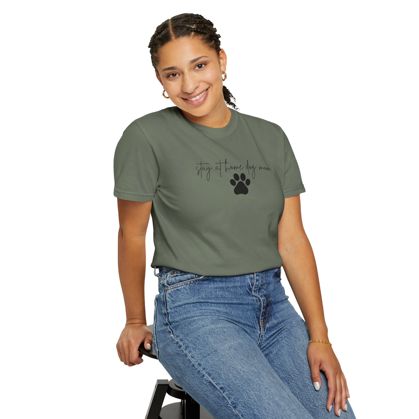 Stay at Home Dog Mom Comfort Colors Tee