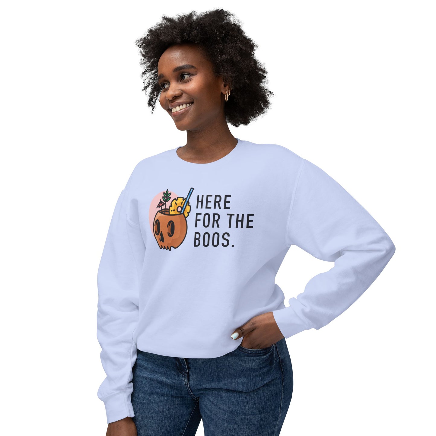 Here For The Boos Comfort Colors Sweatshirt