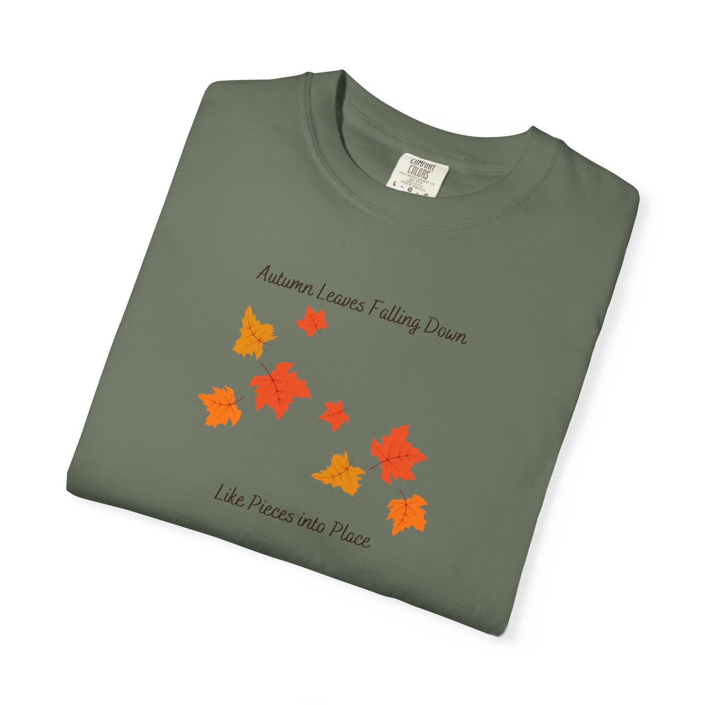 Autumn Leaves Falling Down Comfort Colors Tee