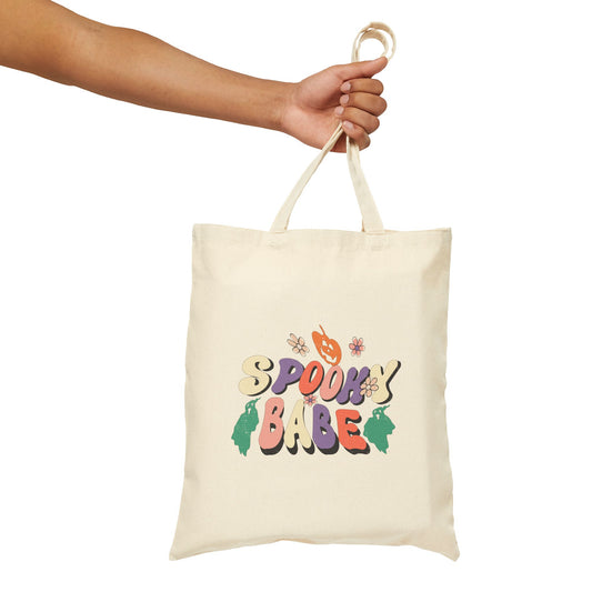 Spooky Babe Girly Tote Bag