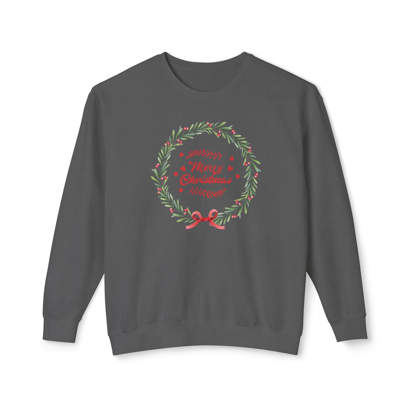 Merry Christmas Wreath Comfort Colors Sweatshirt