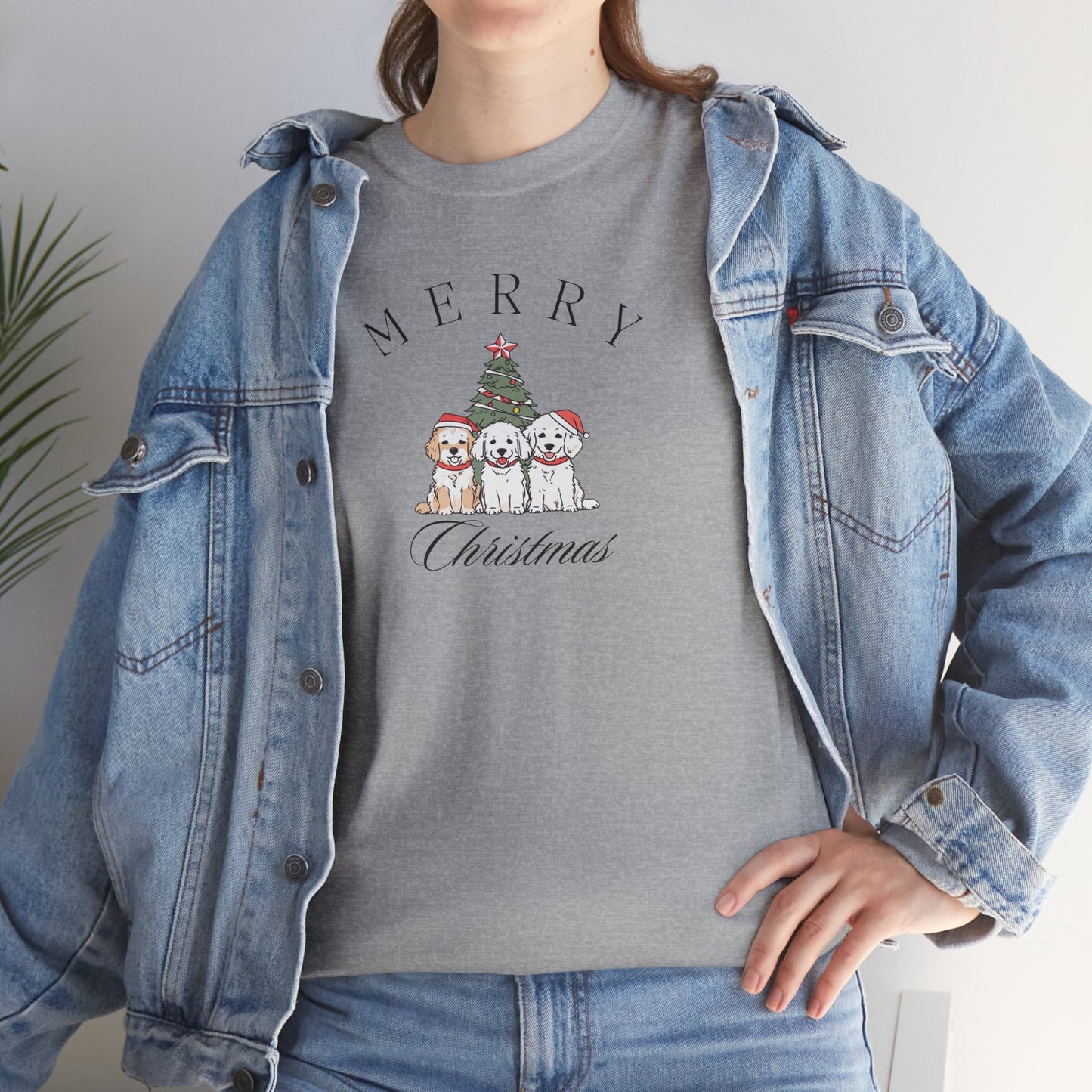 Merry Christmas Puppies Unisex Tee