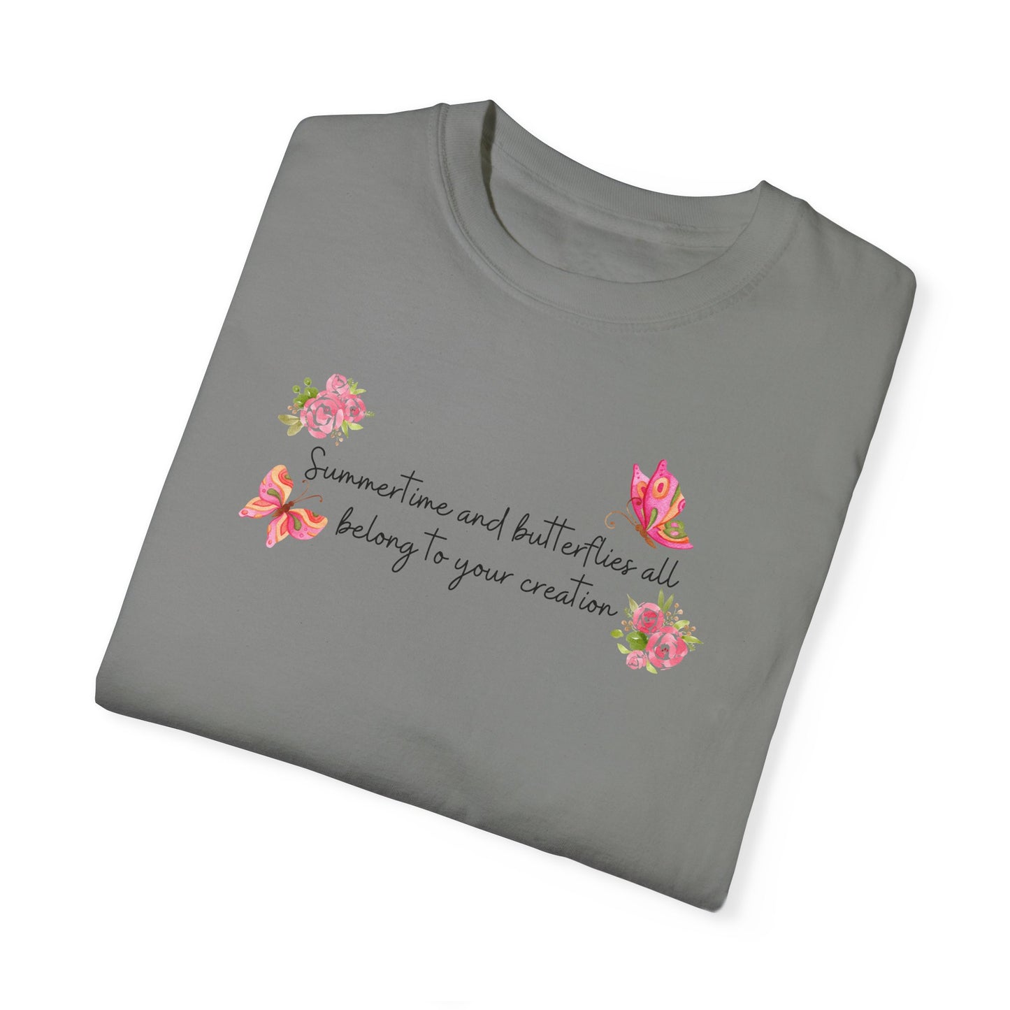 Summertime & Butterflies Comfort Colors Tee