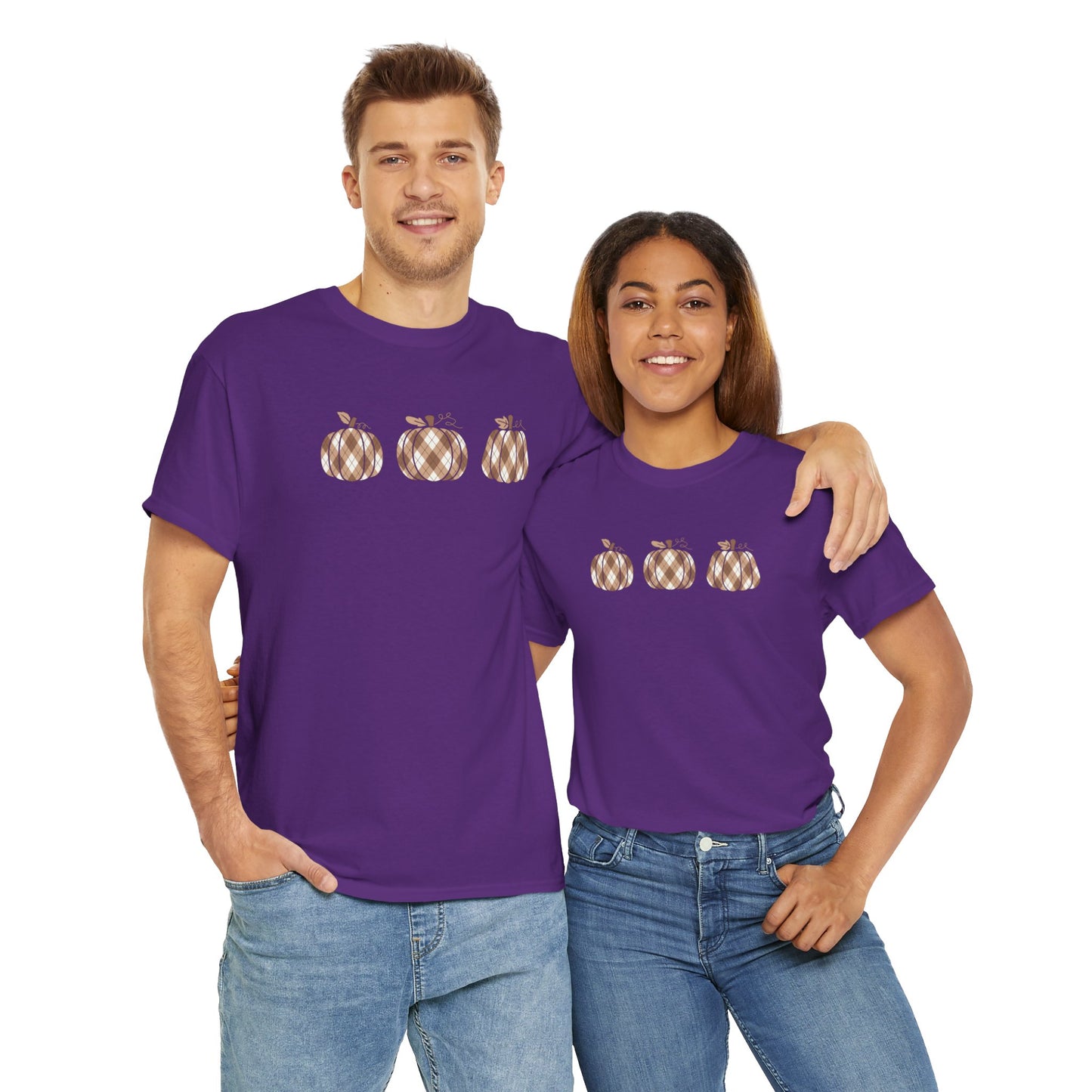 Plaid Pumpkins Unisex Tee