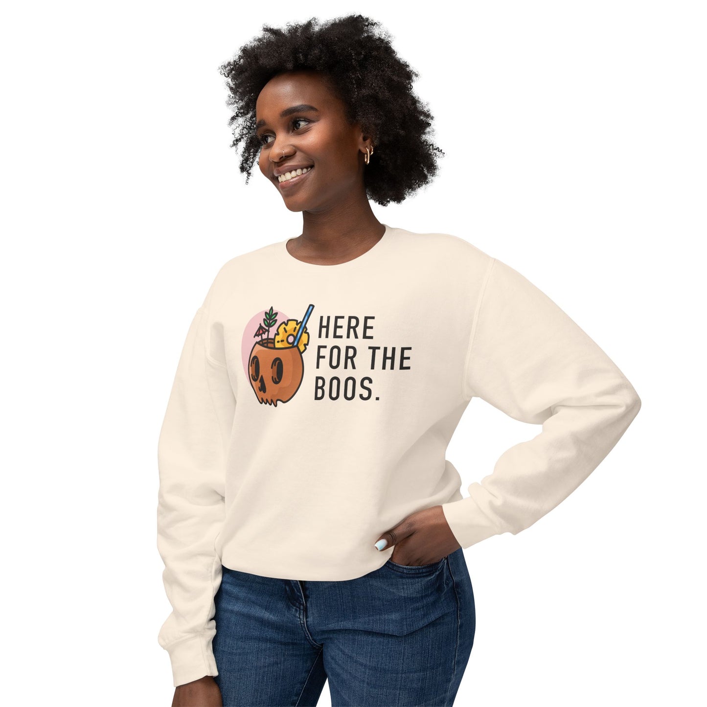 Here For The Boos Comfort Colors Sweatshirt