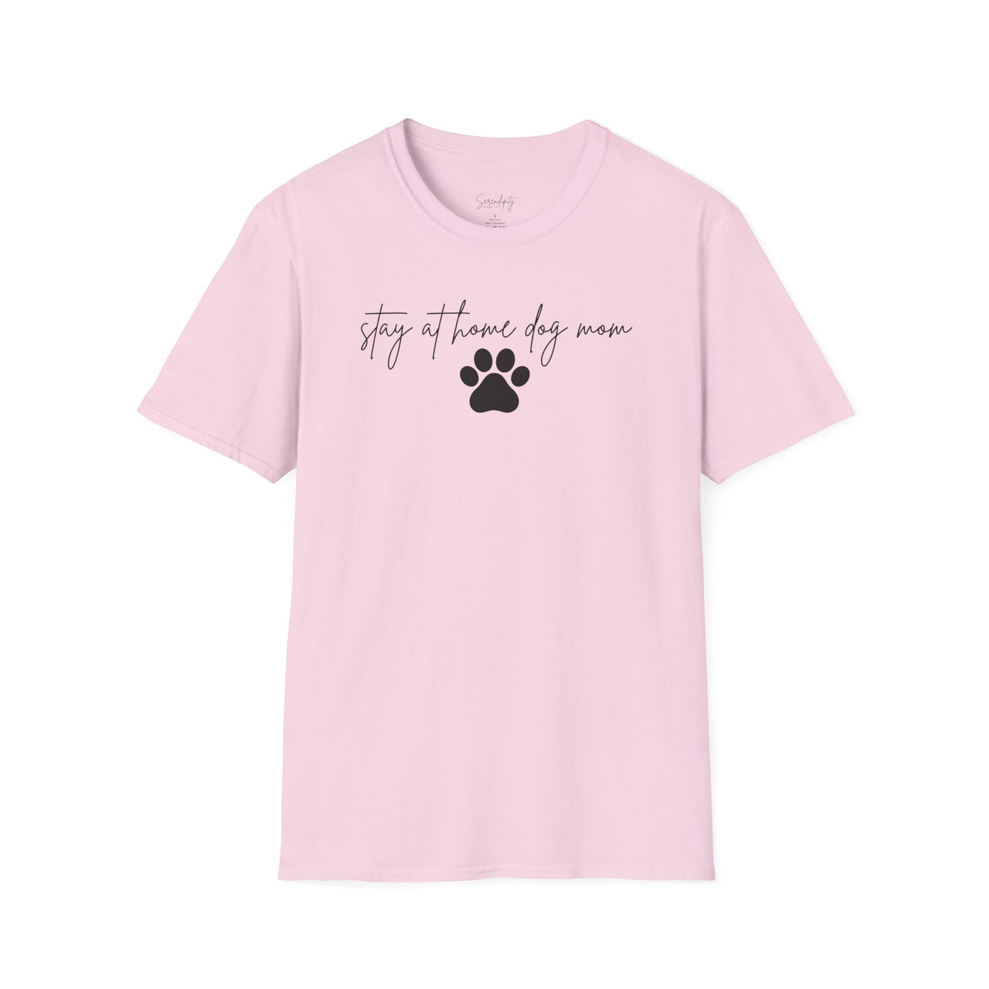 Stay At Home Dog Mom Soft Style Tee